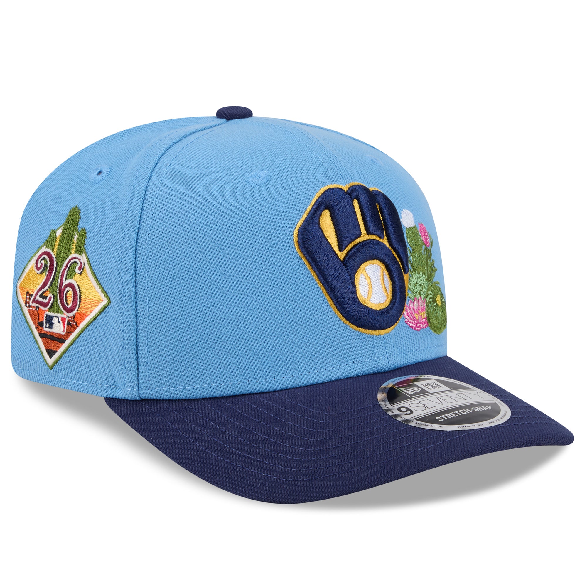 Men's New Era  Light Blue/Navy Milwaukee Brewers 2026 Spring Training 9SEVENTY Adjustable Hat