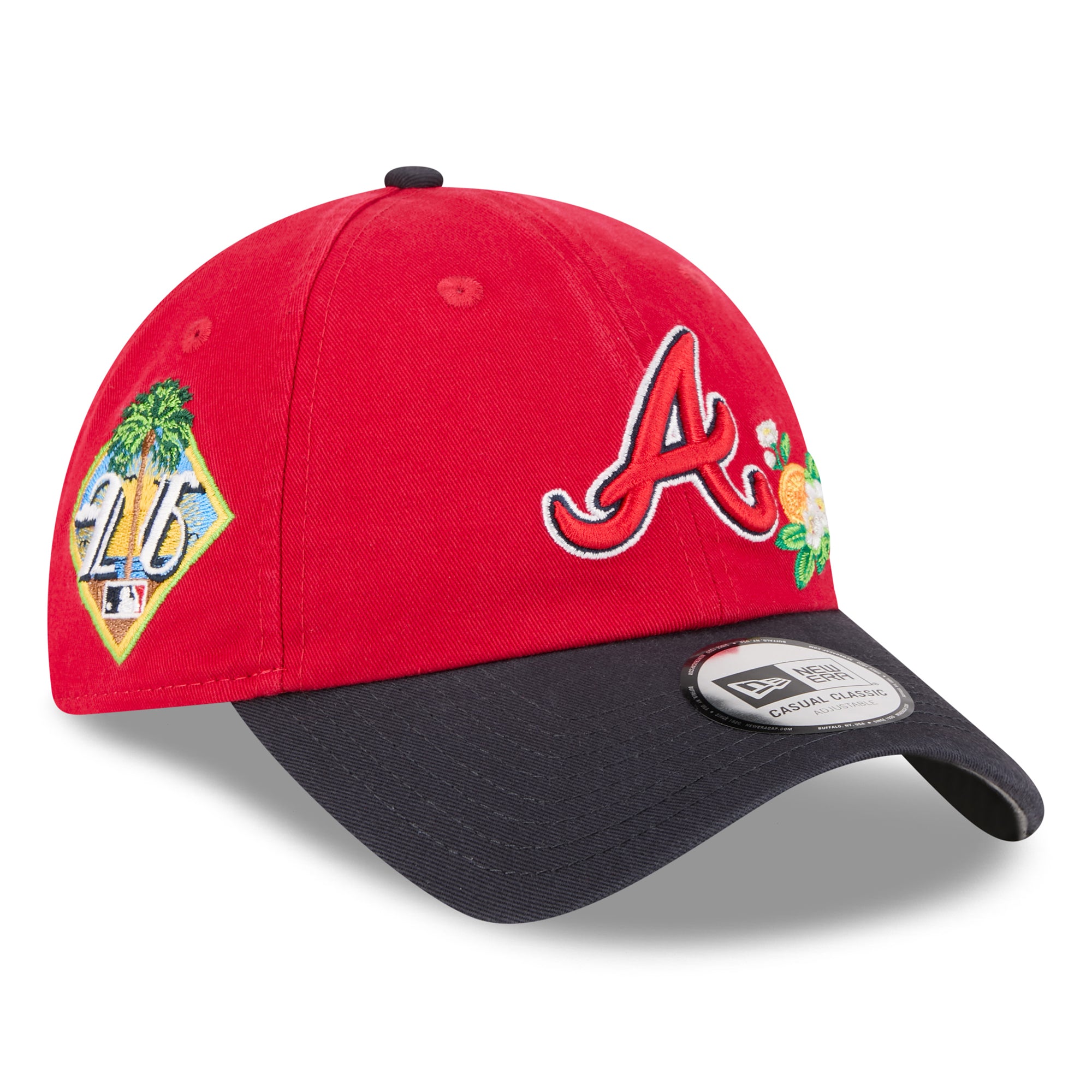 Men's New Era  Red/Navy Atlanta Braves 2026 Spring Training Casual Classic Adjustable Hat
