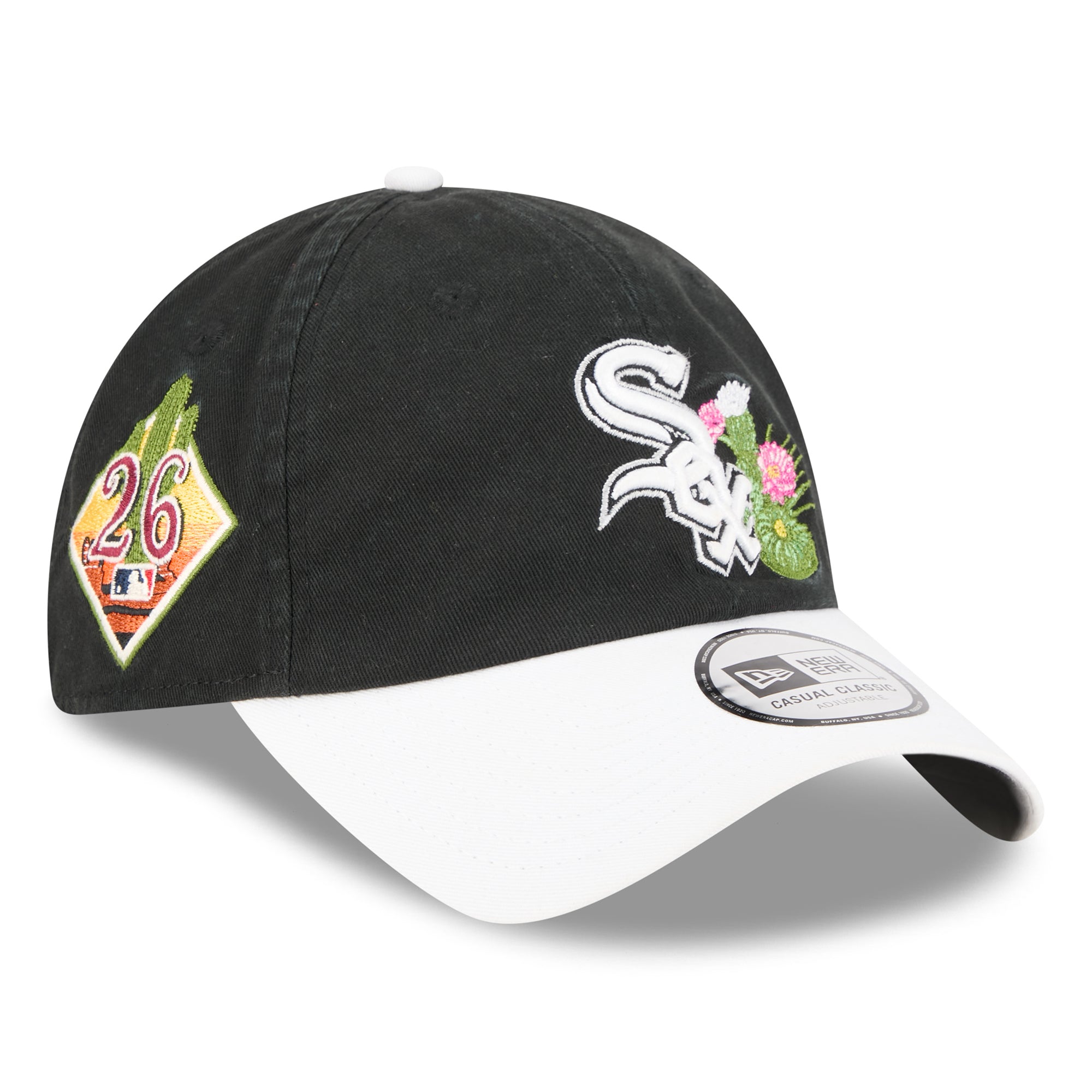 Men's New Era  Black/White Chicago White Sox 2026 Spring Training Casual Classic Adjustable Hat