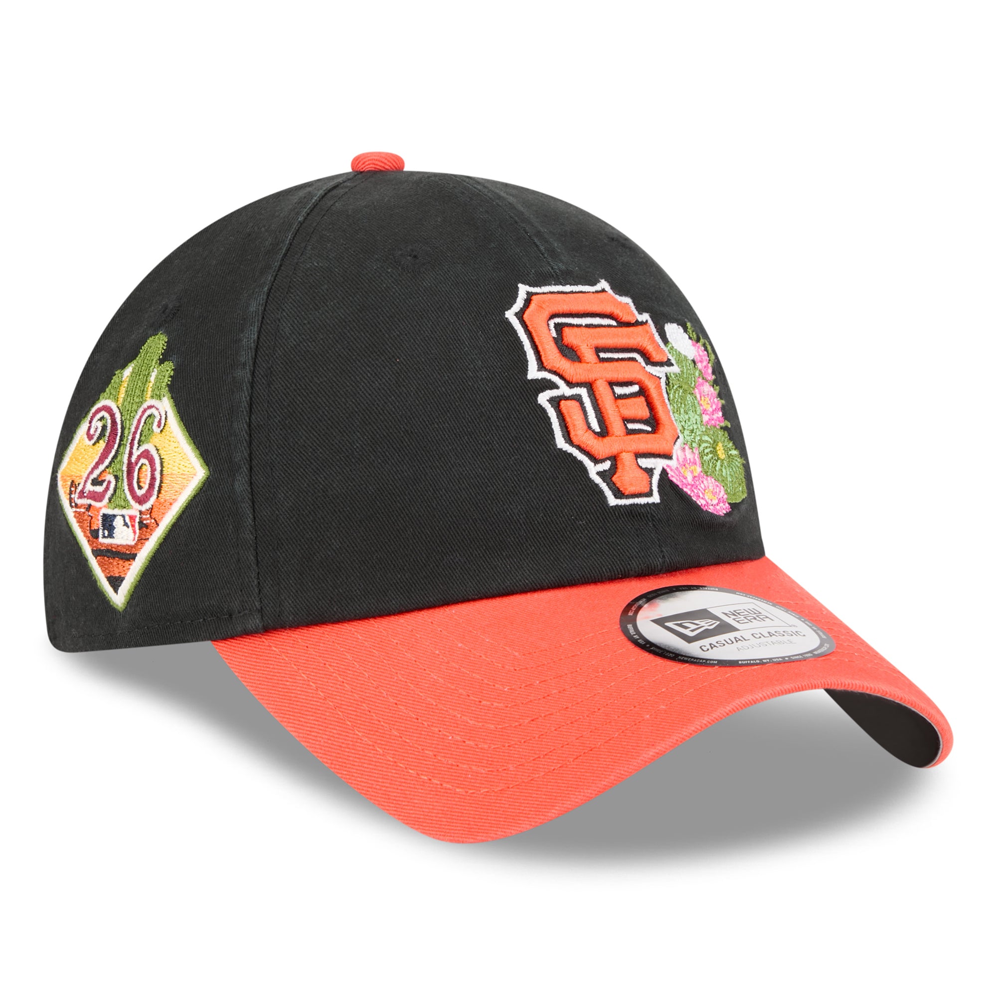 Men's New Era  Black/Orange San Francisco Giants 2026 Spring Training Casual Classic Adjustable Hat
