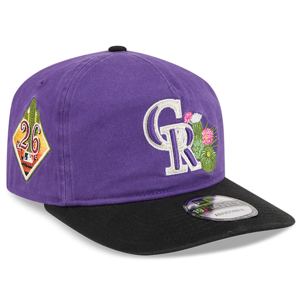 Youth New Era  Purple/Black Colorado Rockies 2026 Spring Training 19TWENTY Adjustable Hat