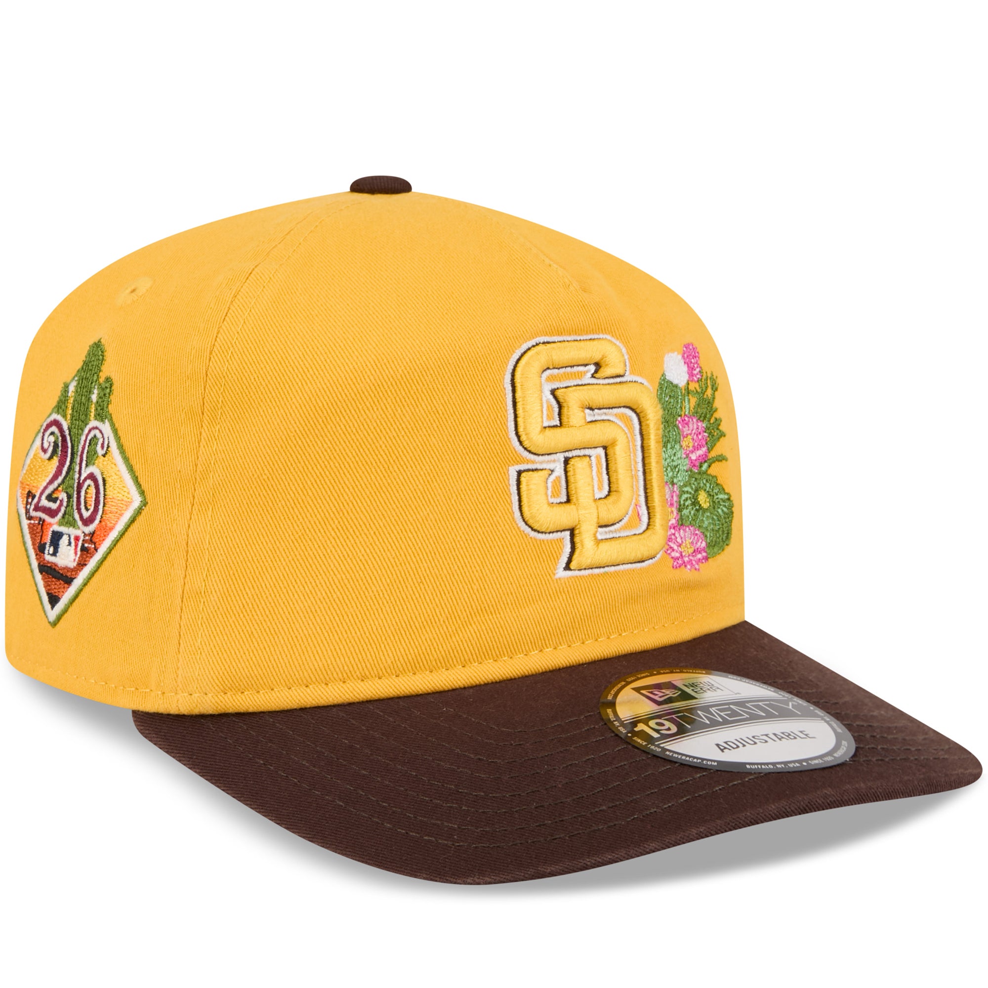 Men's New Era  Gold/Brown San Diego Padres 2026 Spring Training 19TWENTY Adjustable Hat