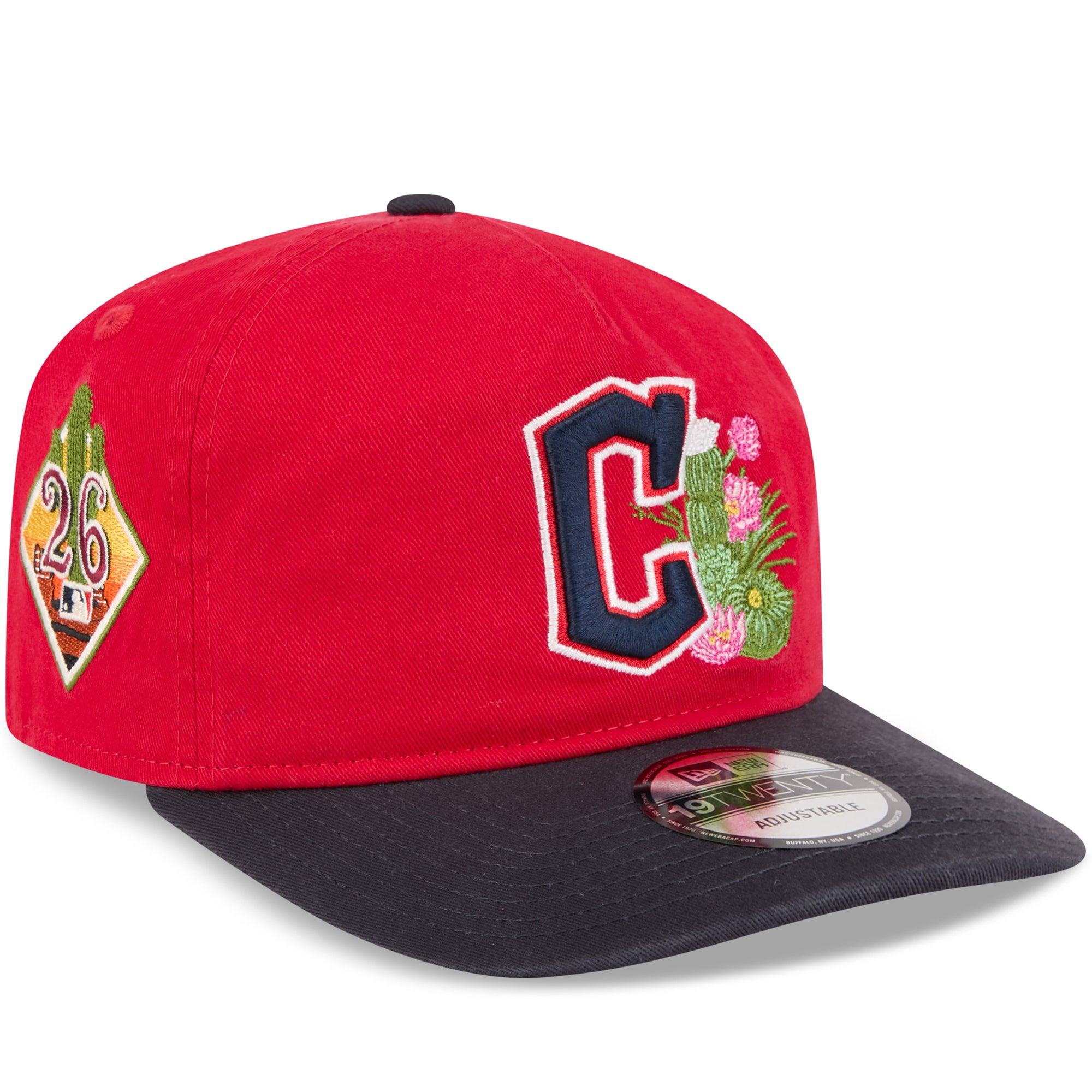 Men's New Era  Red/Navy Cleveland Guardians 2026 Spring Training 19TWENTY Adjustable Hat