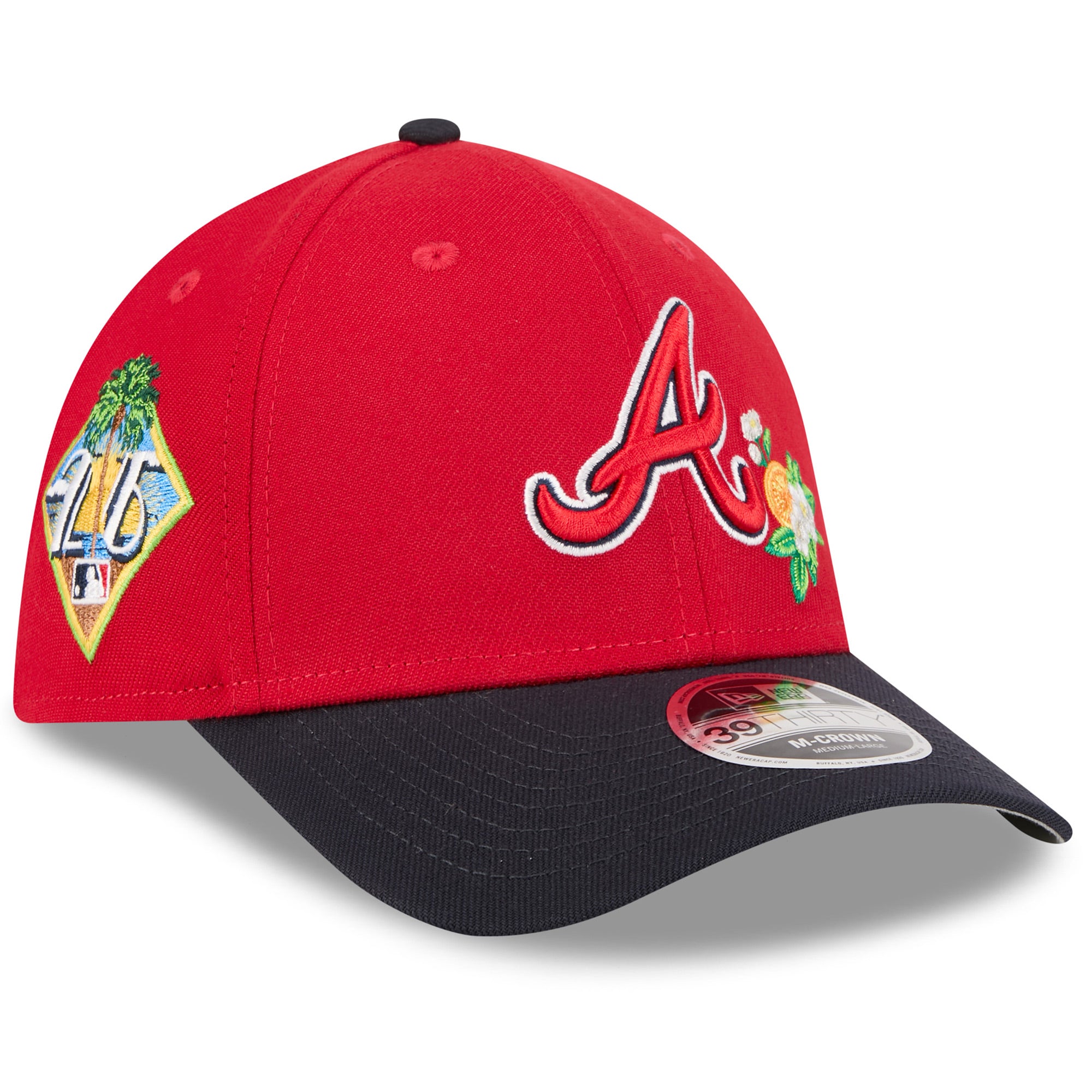 Men's New Era  Red/Navy Atlanta Braves 2026 Spring Training M-Crown 39THIRTY Flex Hat
