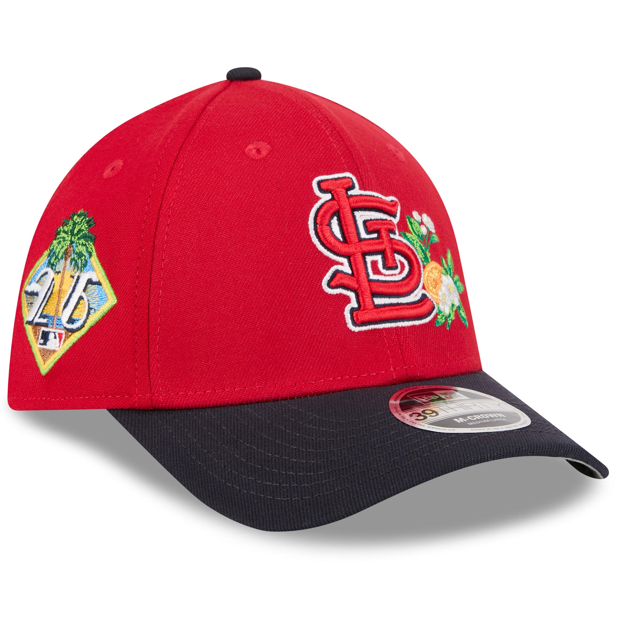 Men's New Era  Red/Navy St. Louis Cardinals 2026 Spring Training M-Crown 39THIRTY Flex Hat