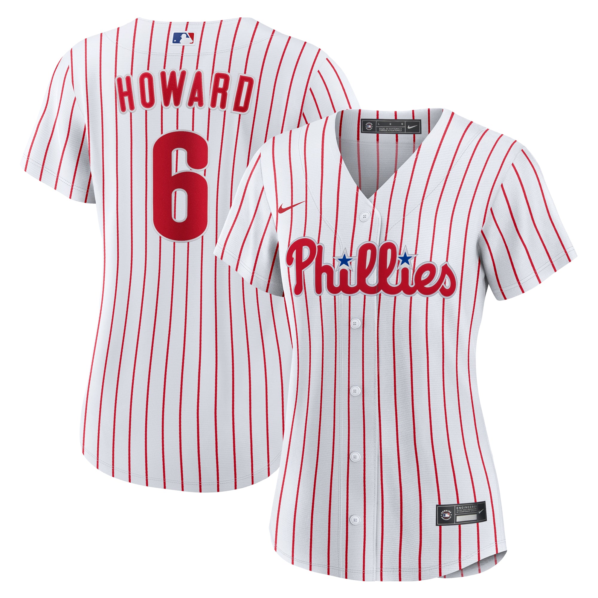 Women's  Nike Ryan Howard White Philadelphia Phillies Replica Jersey