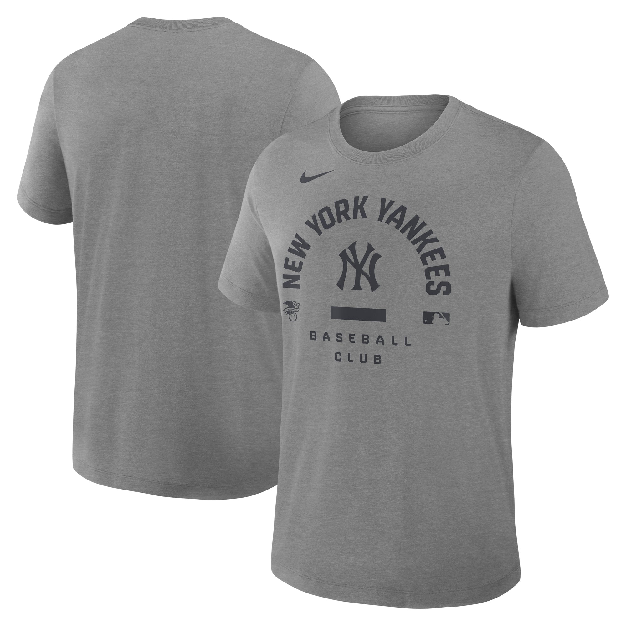 Men's Nike Heather Charcoal New York Yankees Authentic Collection Early Work Tri-Blend Dri-FIT T-Shirt