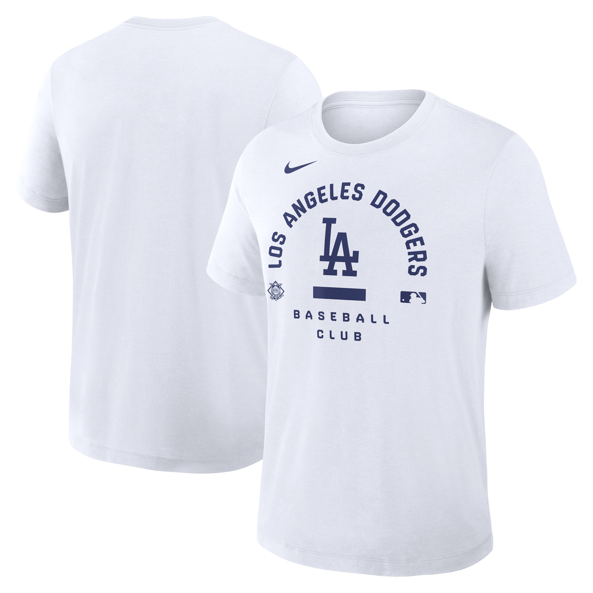 Men's Nike White Los Angeles Dodgers Authentic Collection Early Work Tri-Blend Dri-FIT T-Shirt
