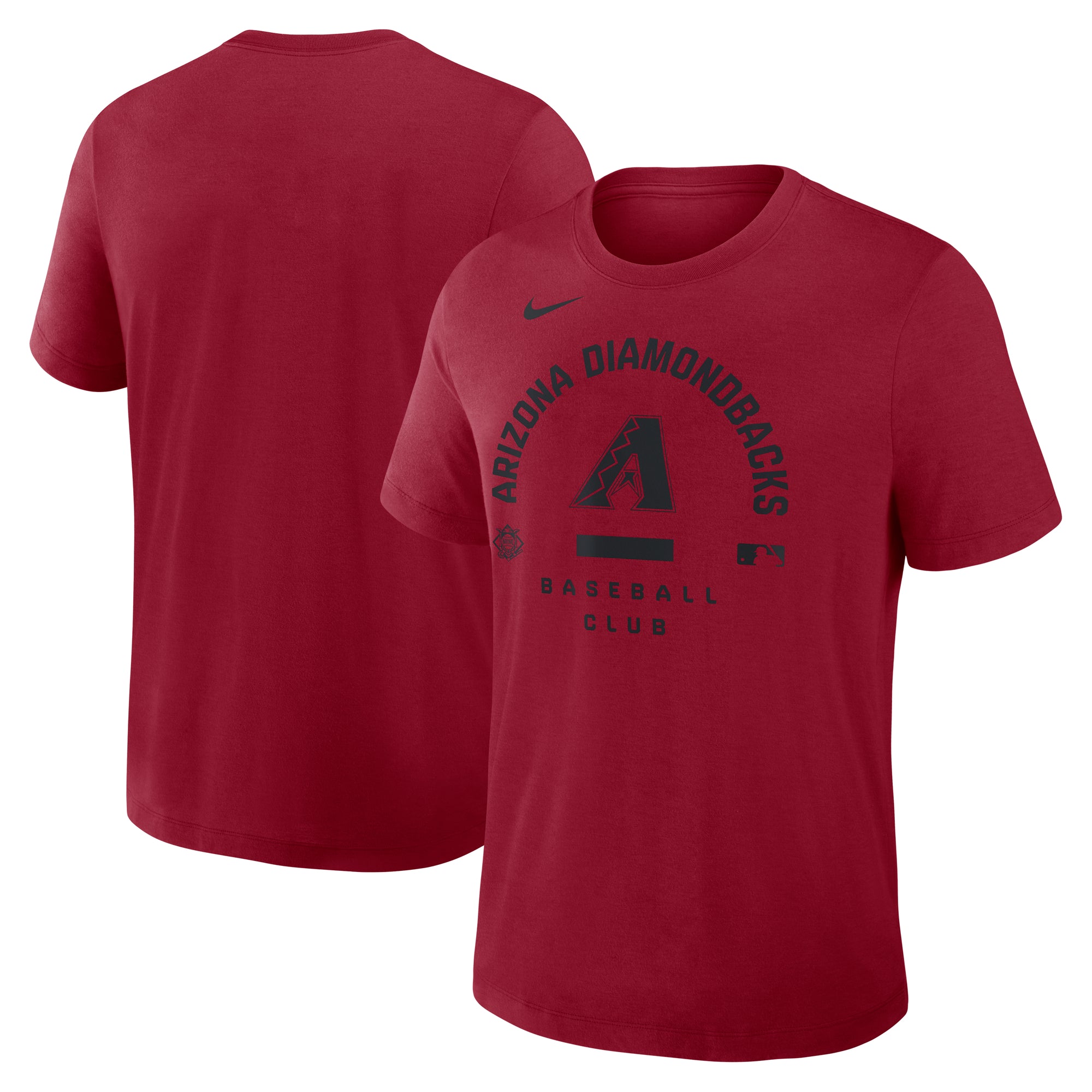 Men's Nike Red Arizona Diamondbacks Authentic Collection Early Work Tri-Blend Dri-FIT T-Shirt