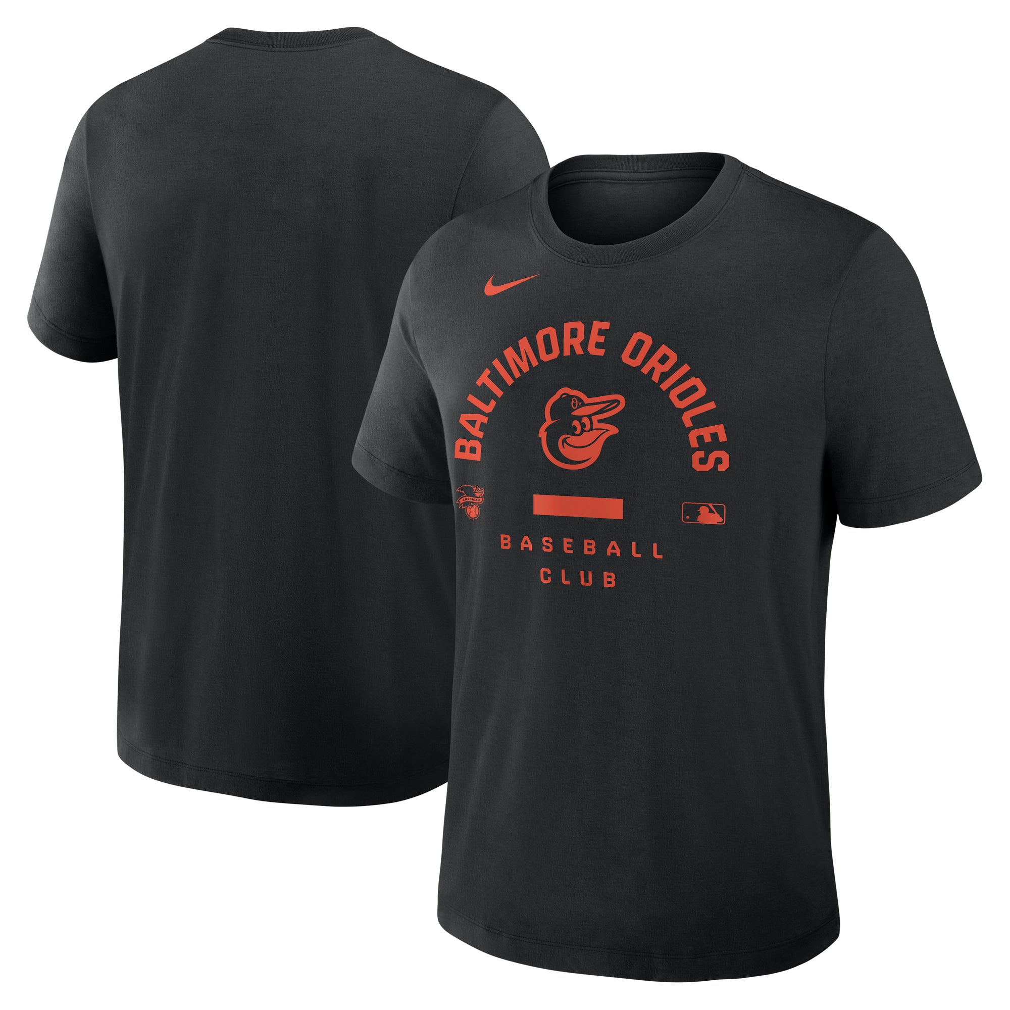 Men's Nike Black Baltimore Orioles Authentic Collection Early Work Tri-Blend Dri-FIT T-Shirt