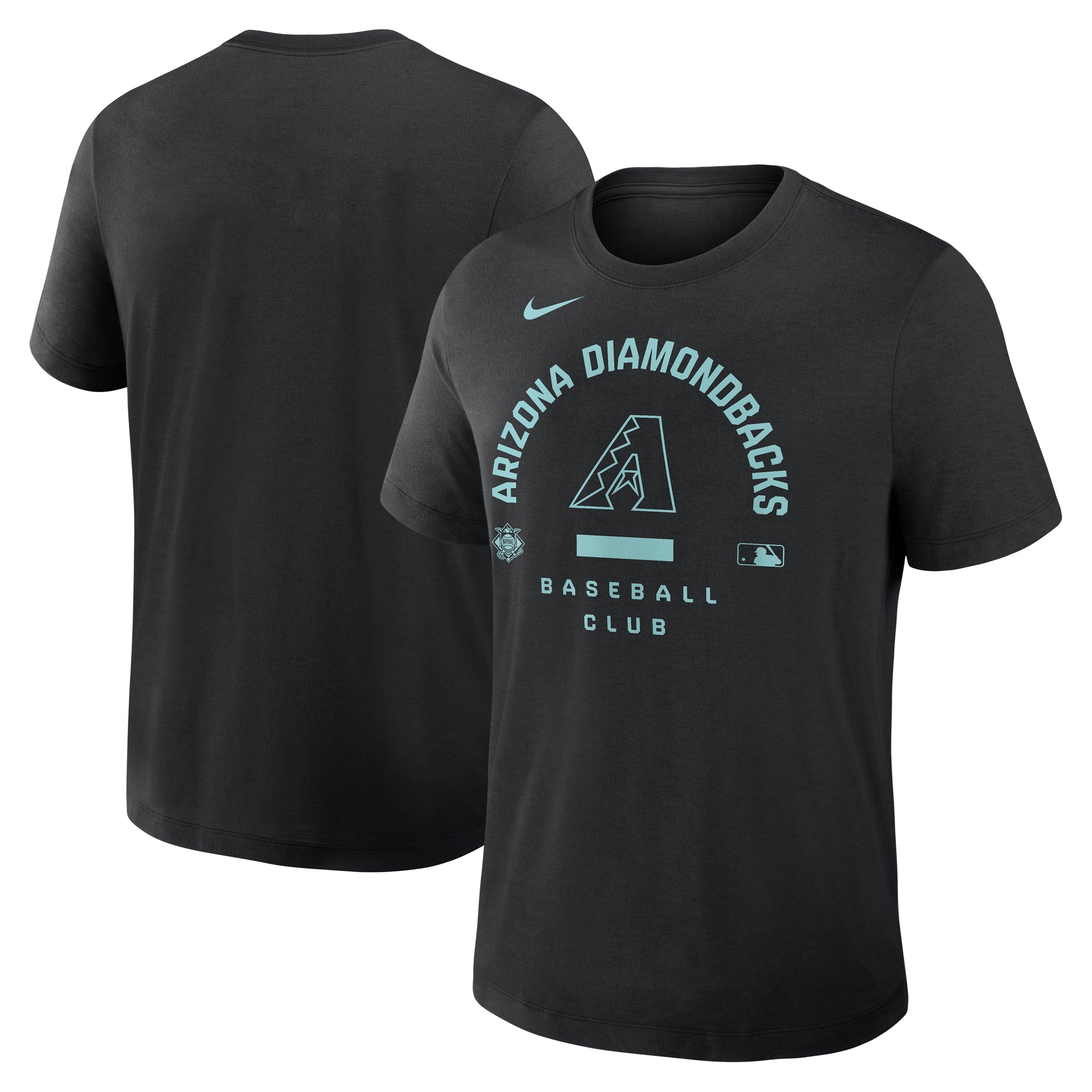 Men's Nike Black Arizona Diamondbacks Authentic Collection Early Work Tri-Blend Dri-FIT T-Shirt