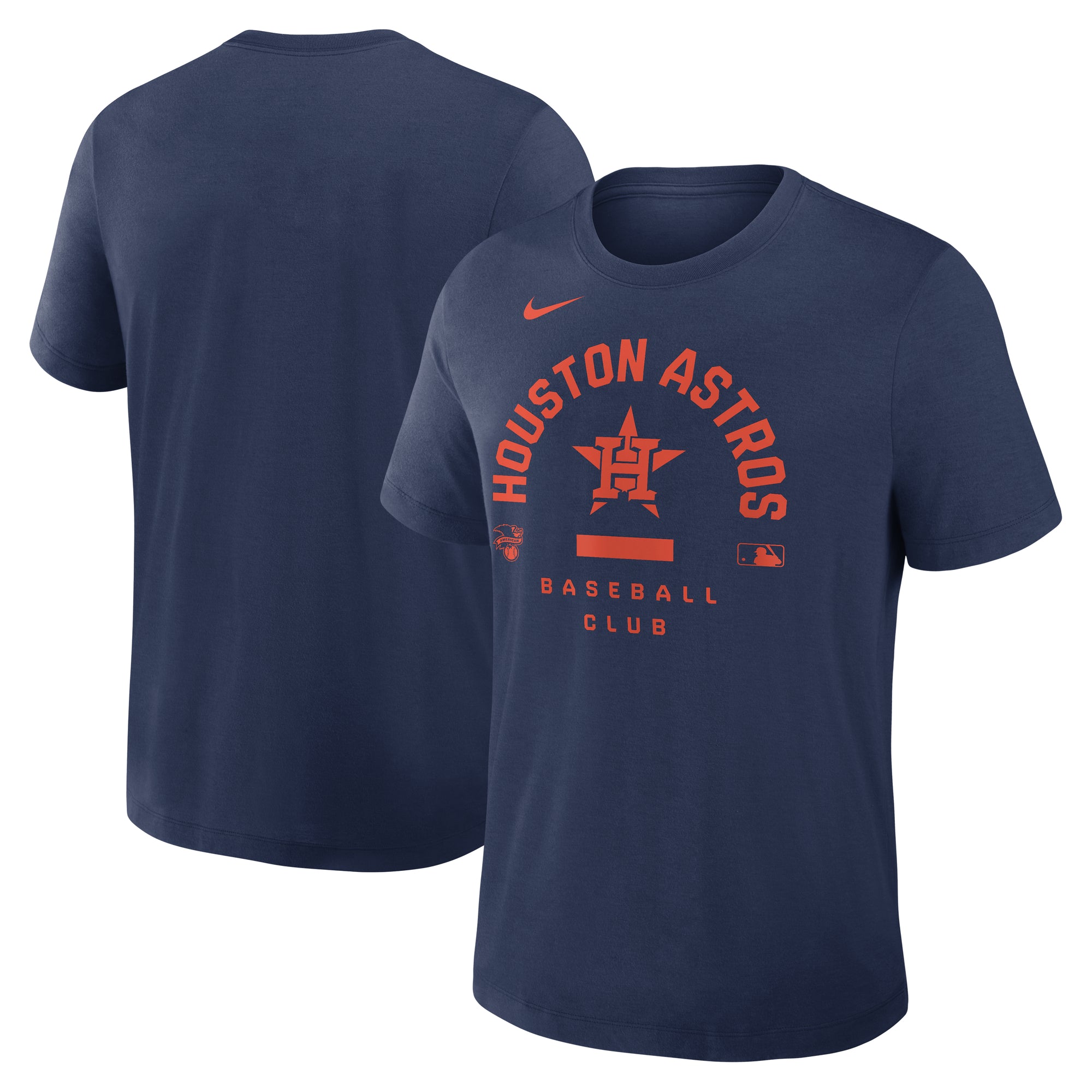 Men's Nike Navy Houston Astros Authentic Collection Early Work Tri-Blend Dri-FIT T-Shirt