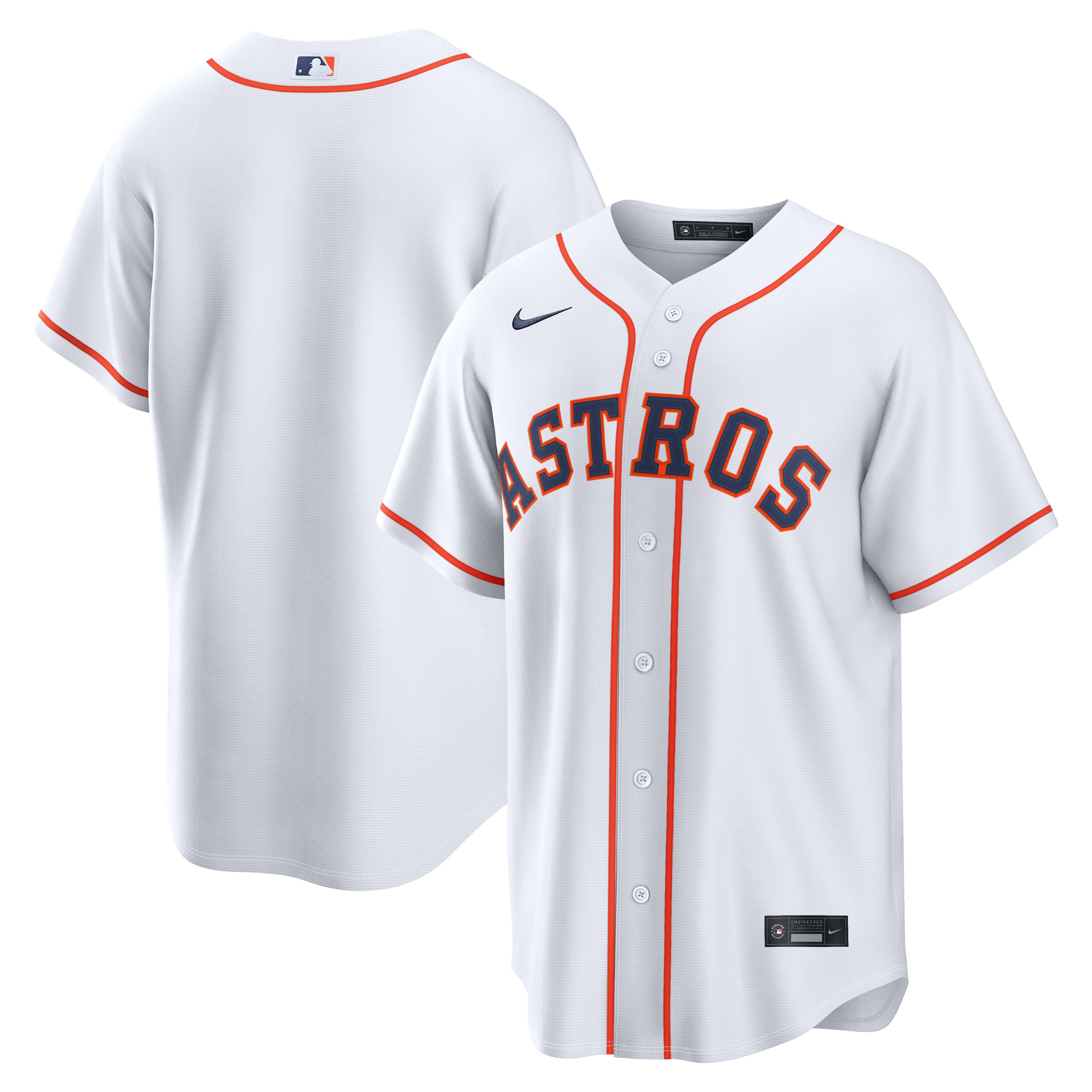 Men's Nike  White Houston Astros Home Replica Jersey