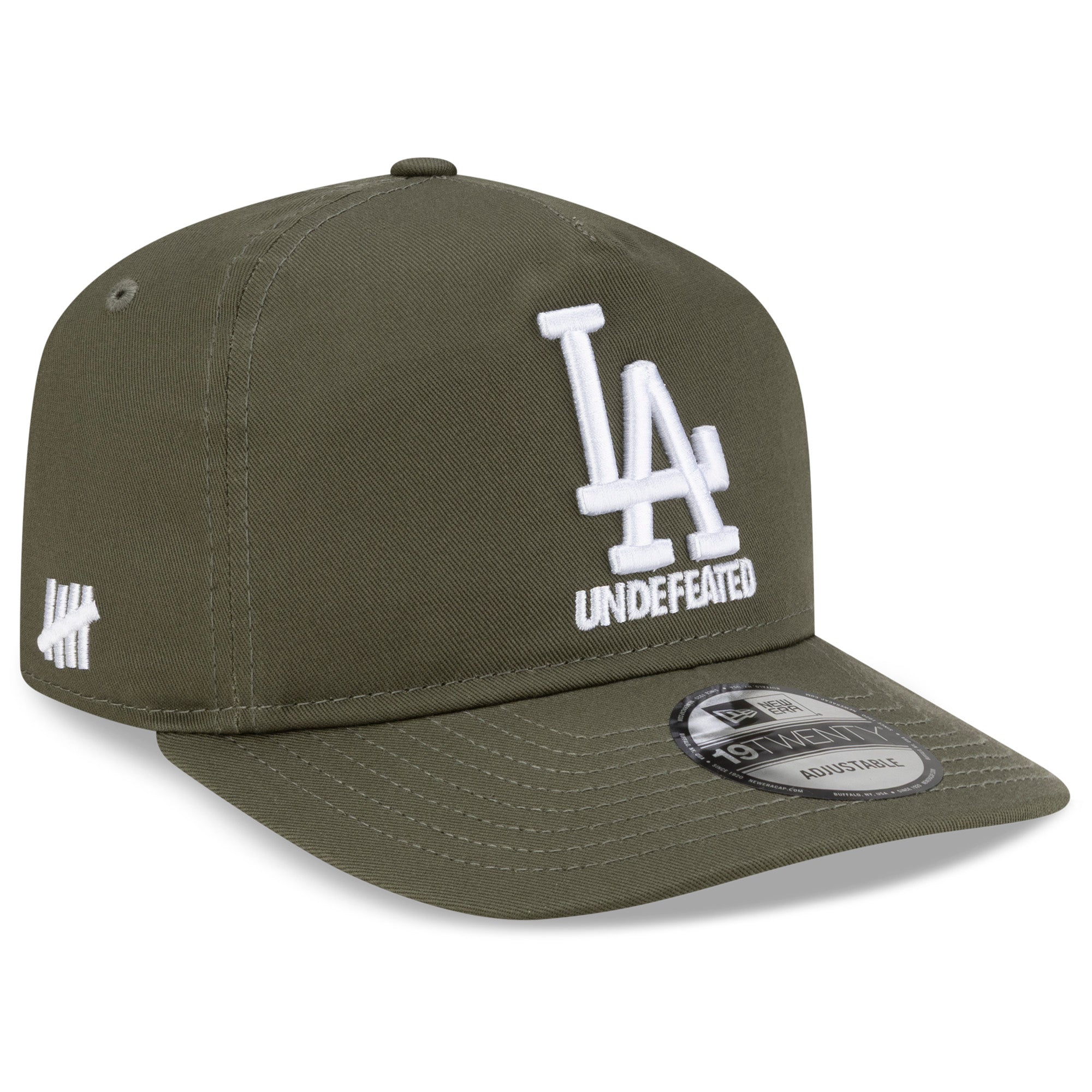 Men's New Era x Undefeated  Olive Los Angeles Dodgers 19TWENTY Hat