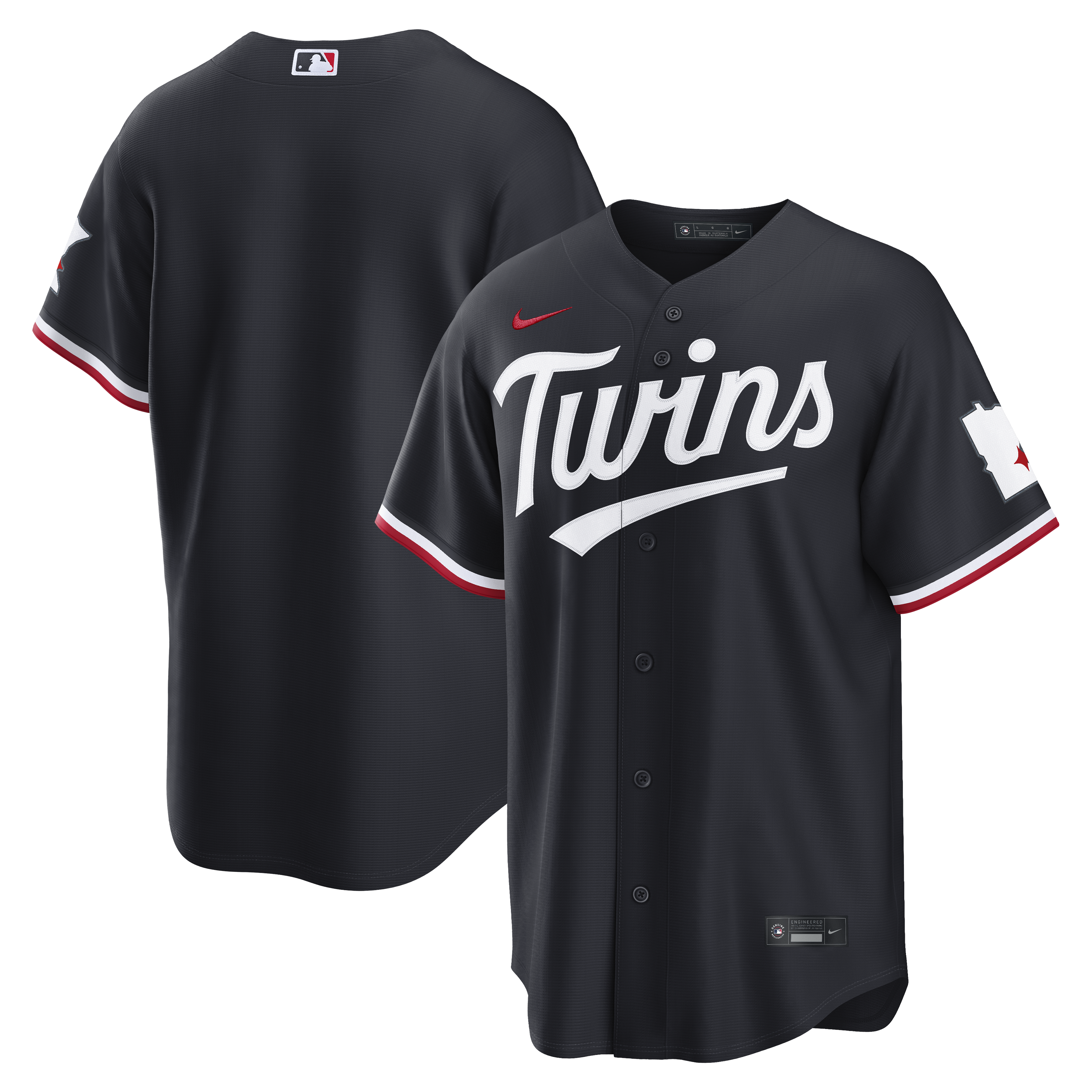 Men's Nike  Navy Minnesota Twins Alternate Stadium Jersey