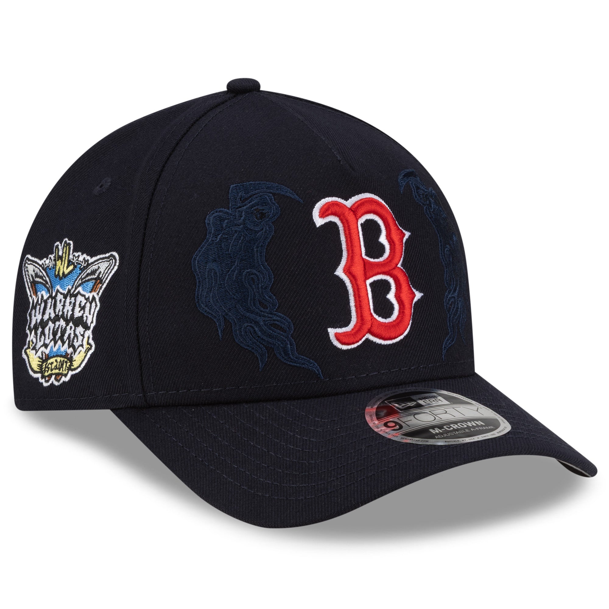 Men's New Era x Warren Lotas Navy Boston Red Sox 9FORTY A-Frame M-Crown Adjustable Hat