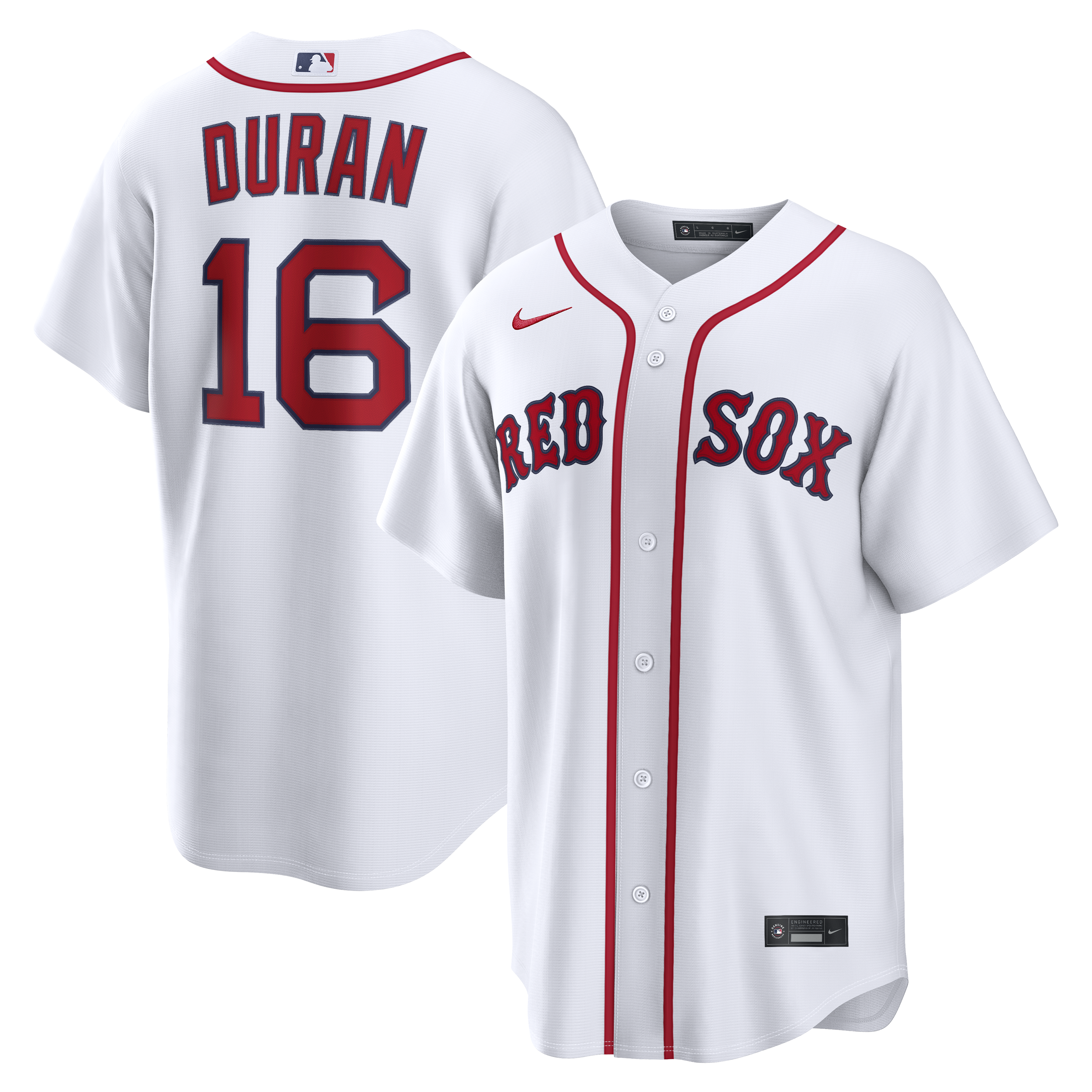 Men's Nike Jarren Duran White Boston Red Sox Home Replica Jersey