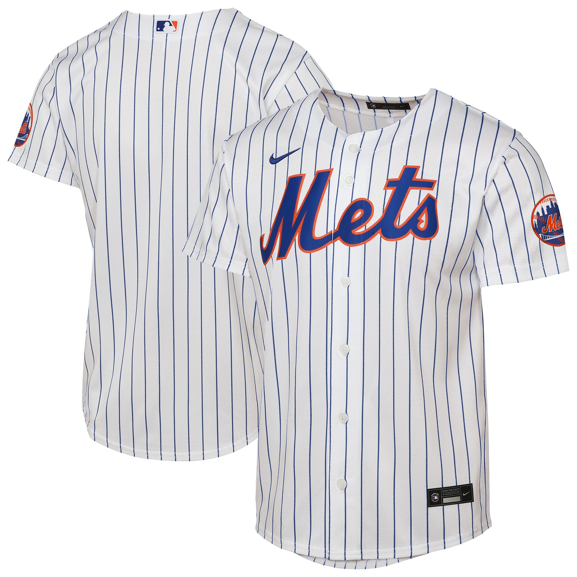 Youth Nike  White New York Mets Home Stadium Jersey