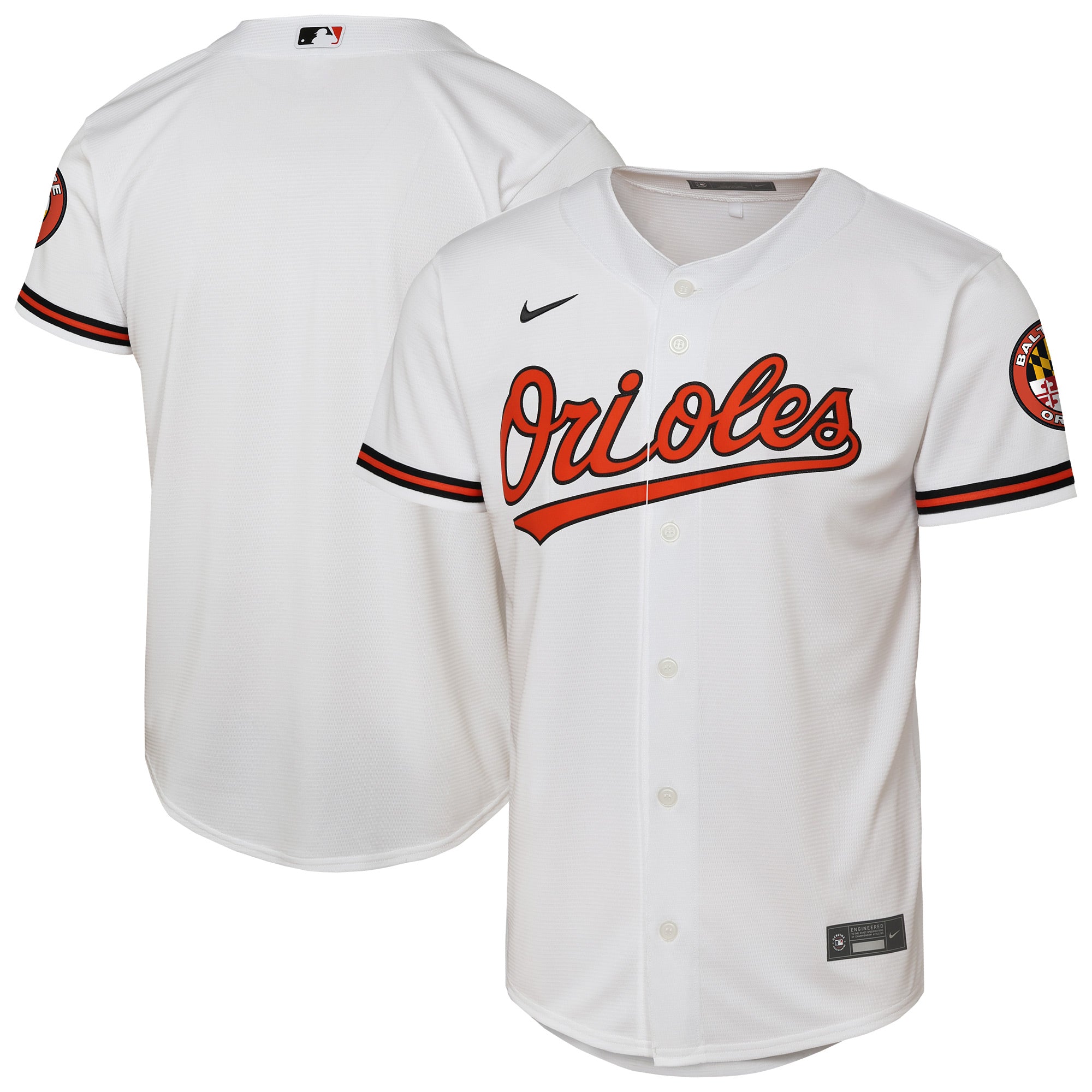 Youth Nike  White Baltimore Orioles Home Stadium Jersey