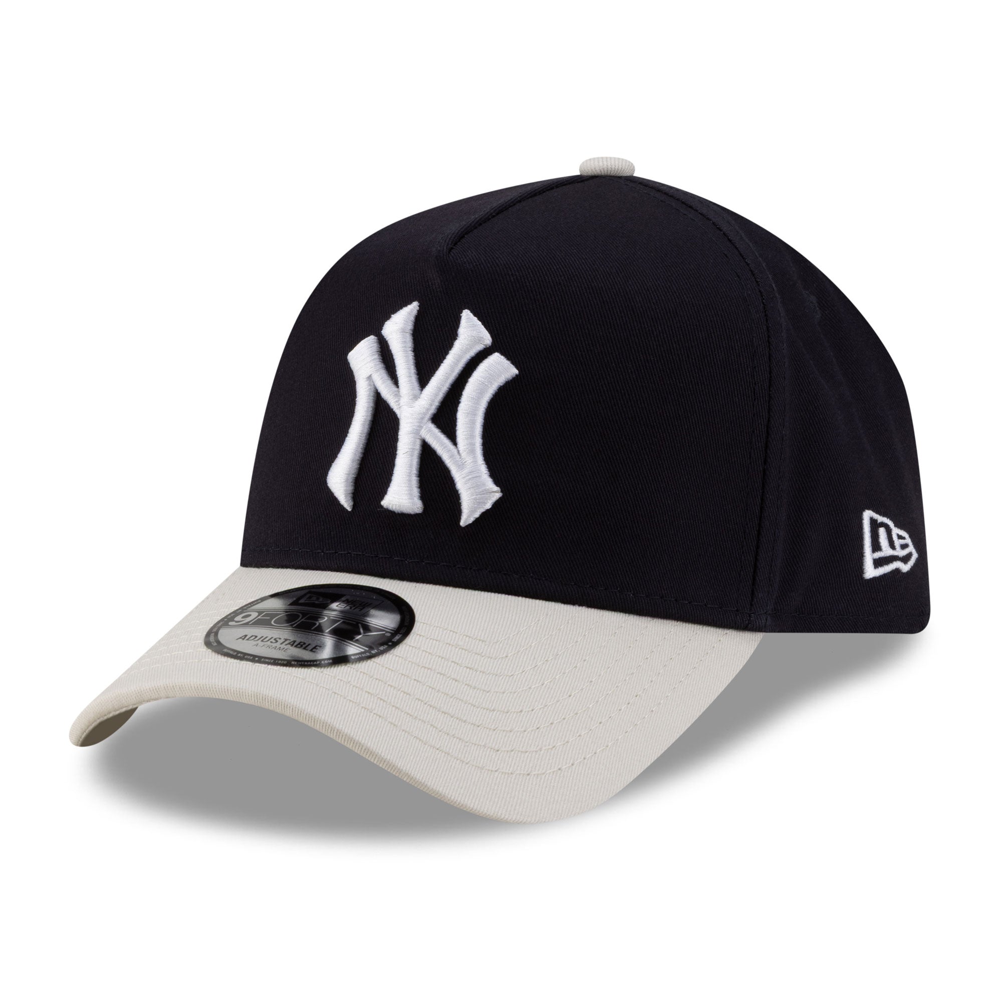 Men's New Era x Siegelman Stable Navy/Beige New York Yankees  9FORTY A-Frame Snapback Hat