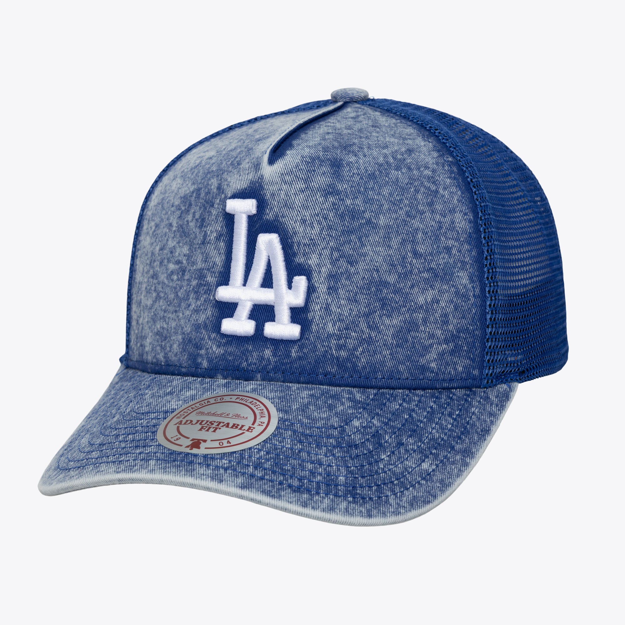 Unisex Mitchell & Ness  Royal Los Angeles Dodgers Gameday Adjustable Trucker Hat