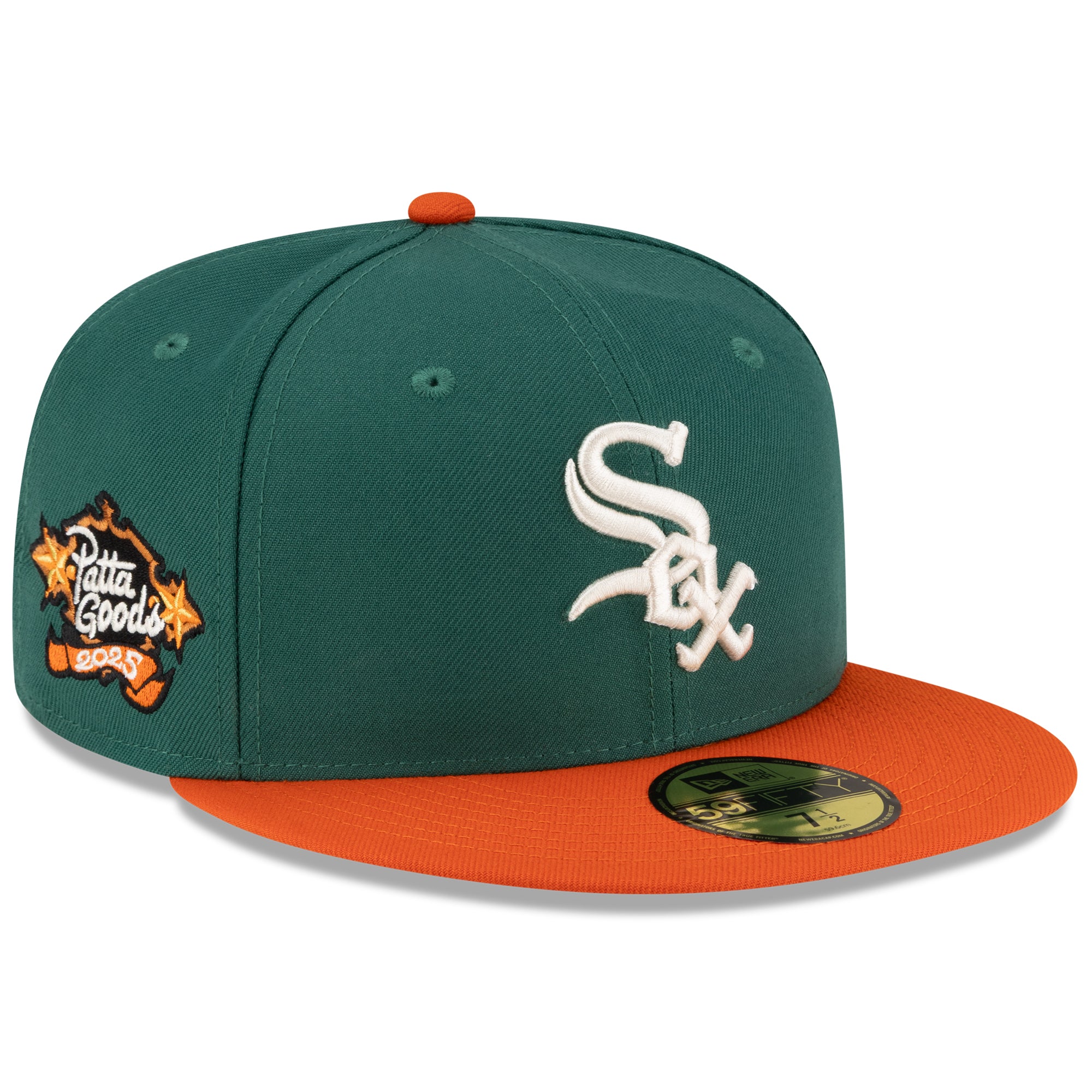 Men's New Era x Joe Fresh Goods x Patta  Green/Orange Chicago White Sox 59FIFTY Fitted Hat