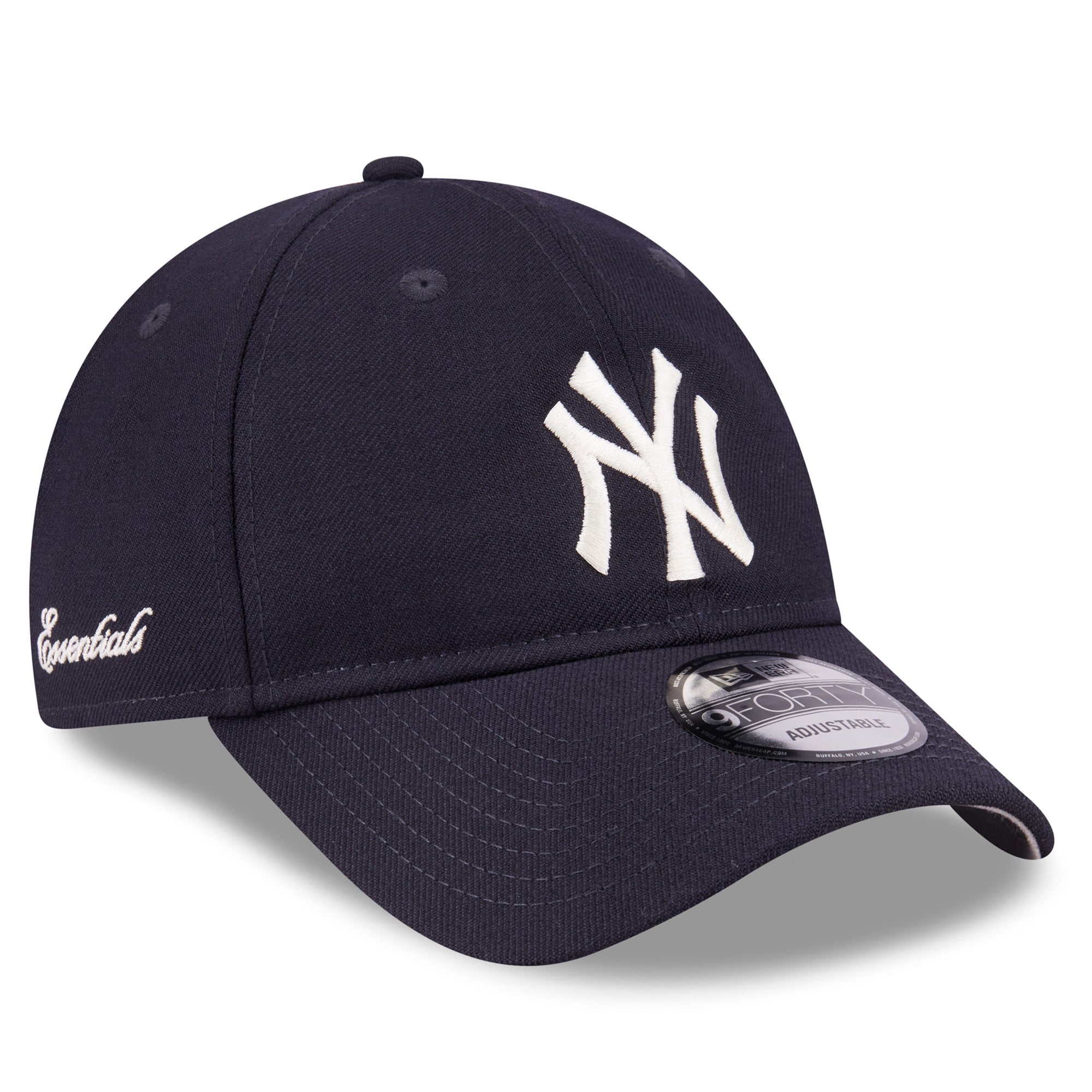 Men's New Era x Fear of God x MLB Navy New York Yankees Wool 9FORTY Adjustable Hat