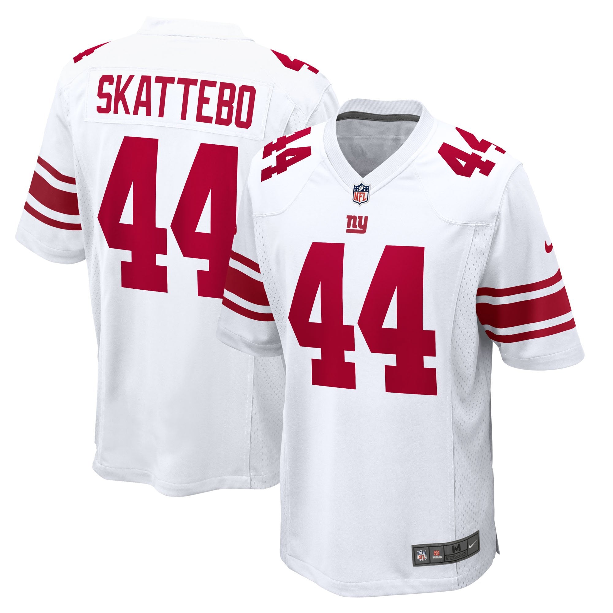 Men's Nike Cam Skattebo White New York Giants Game Jersey