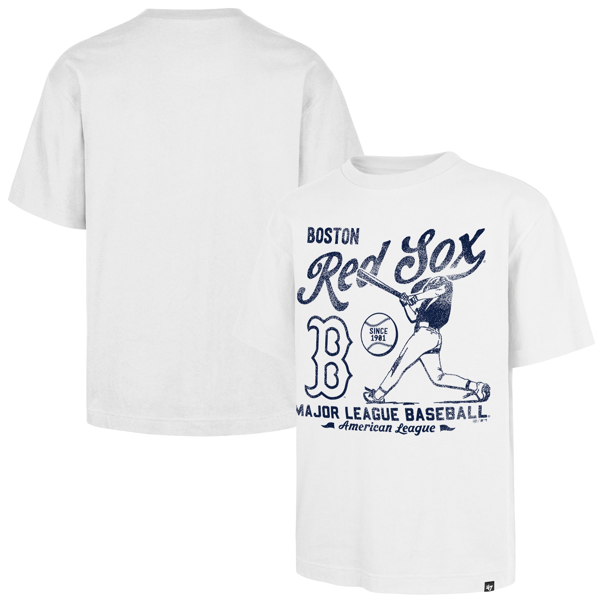 Men's '47 White Boston Red Sox Regional Batter Foundation T-Shirt