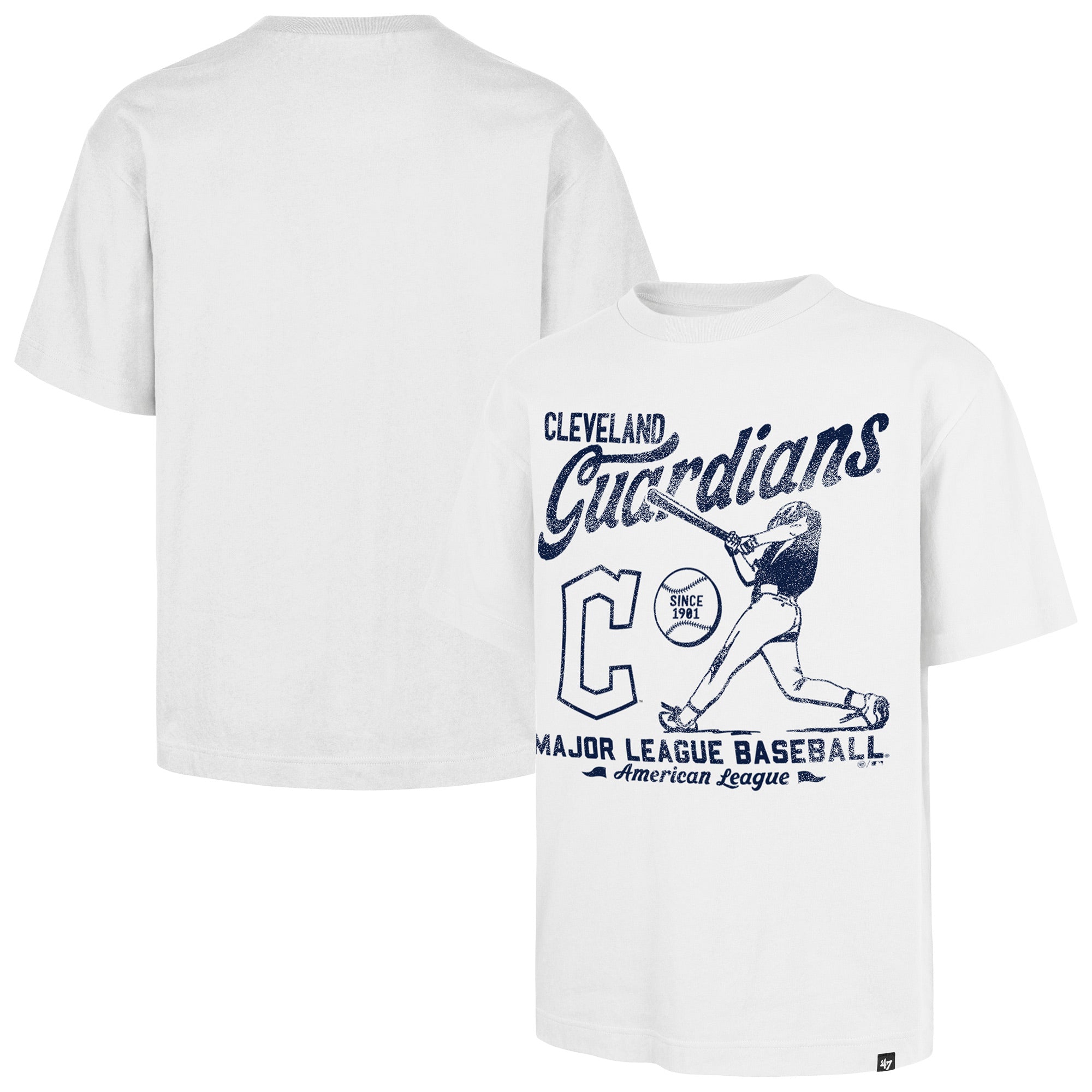 Men's '47 White Cleveland Guardians Regional Batter Foundation T-Shirt