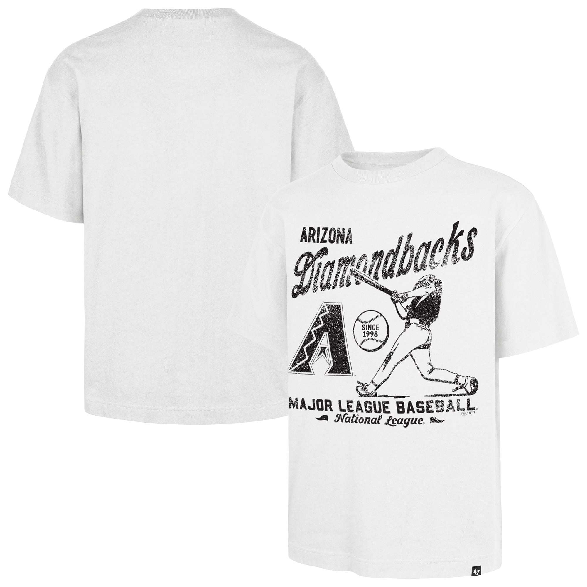 Men's '47 White Arizona Diamondbacks Regional Batter Foundation T-Shirt