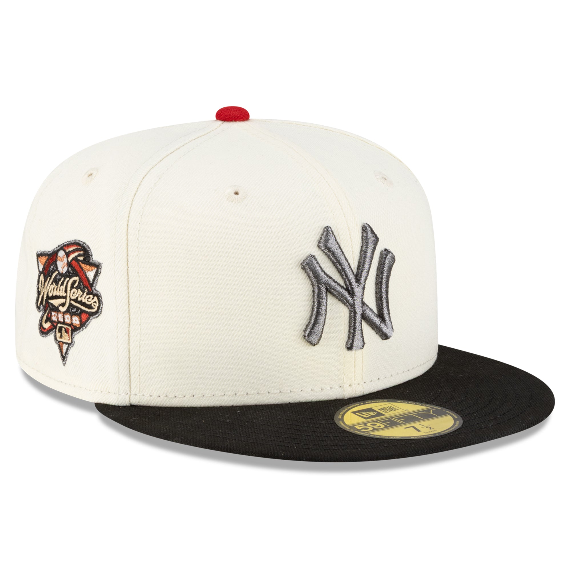 Men's New Era x Nigel Sylvester White/Black New York Yankees 2000 World Series Complex-Con 59FIFTY Fitted Hat