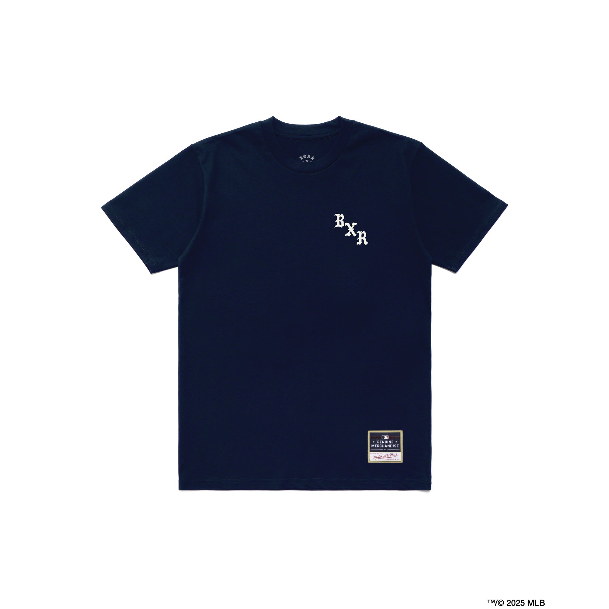 Men's Mitchell & Ness Navy New York Yankees Born X Raised in New York Town T-Shirt
