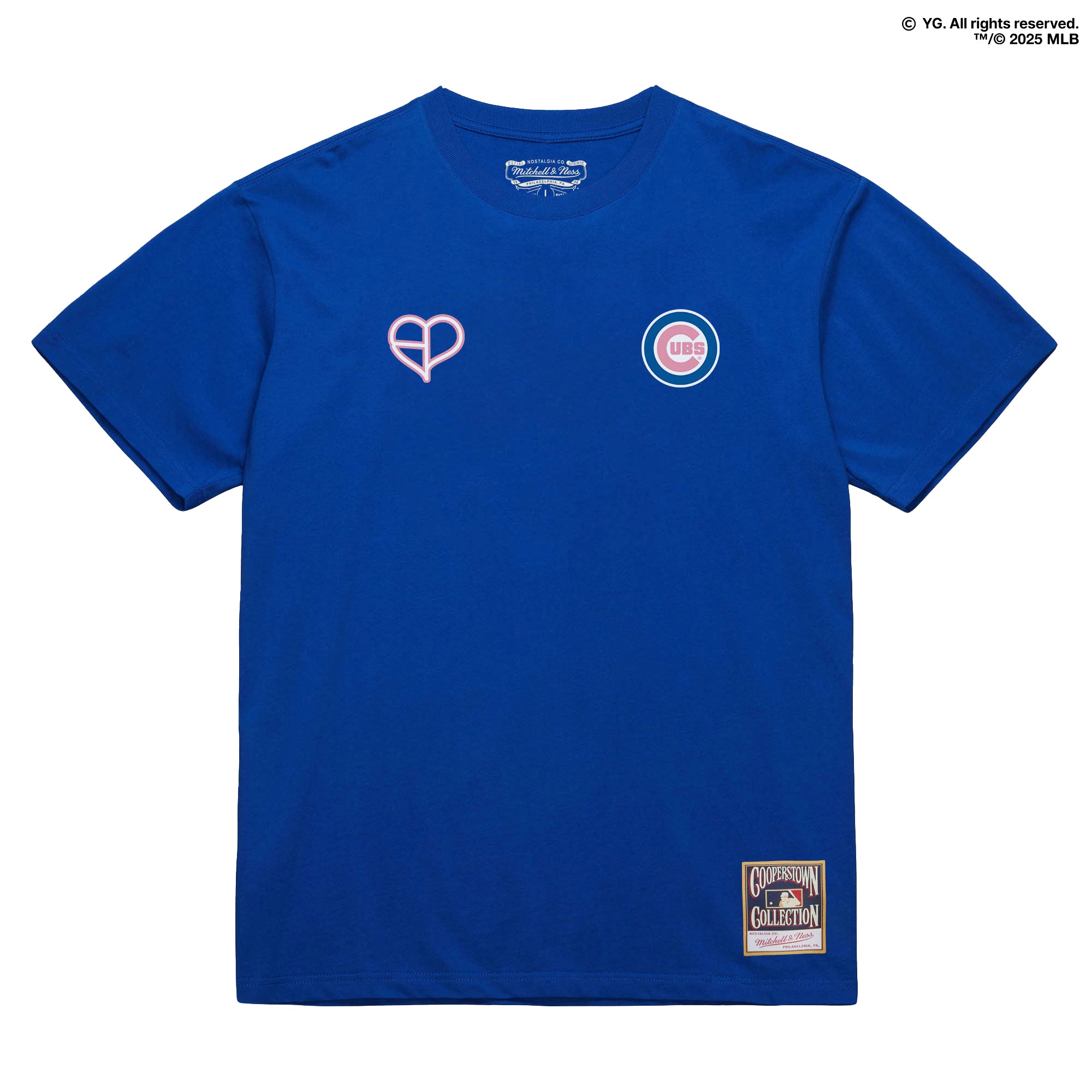Men's Mitchell & Ness x BLACKPINK Royal Chicago Cubs T-Shirt - Limited Edition