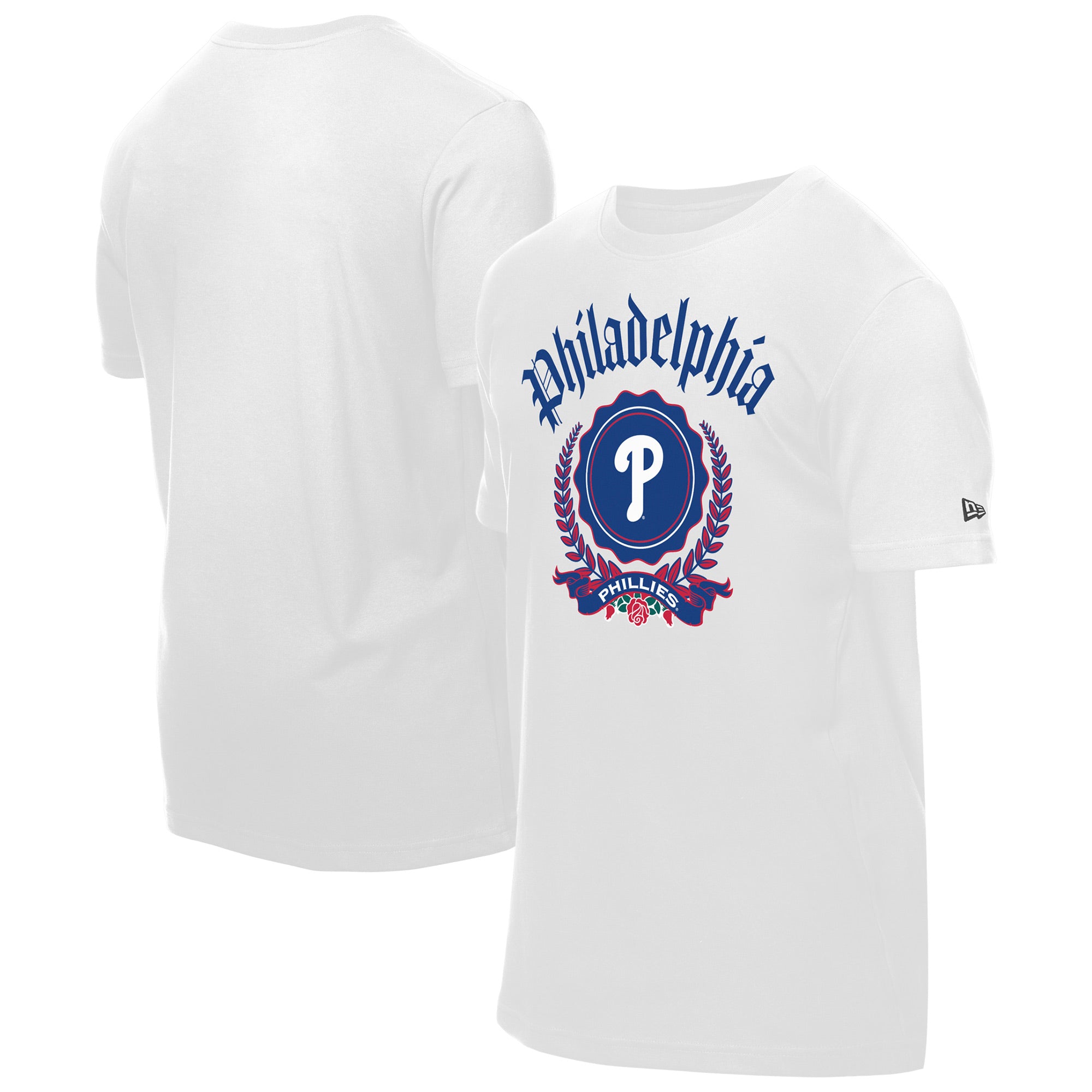 Men's New Era White Philadelphia Phillies Fleur Domestic T-Shirt