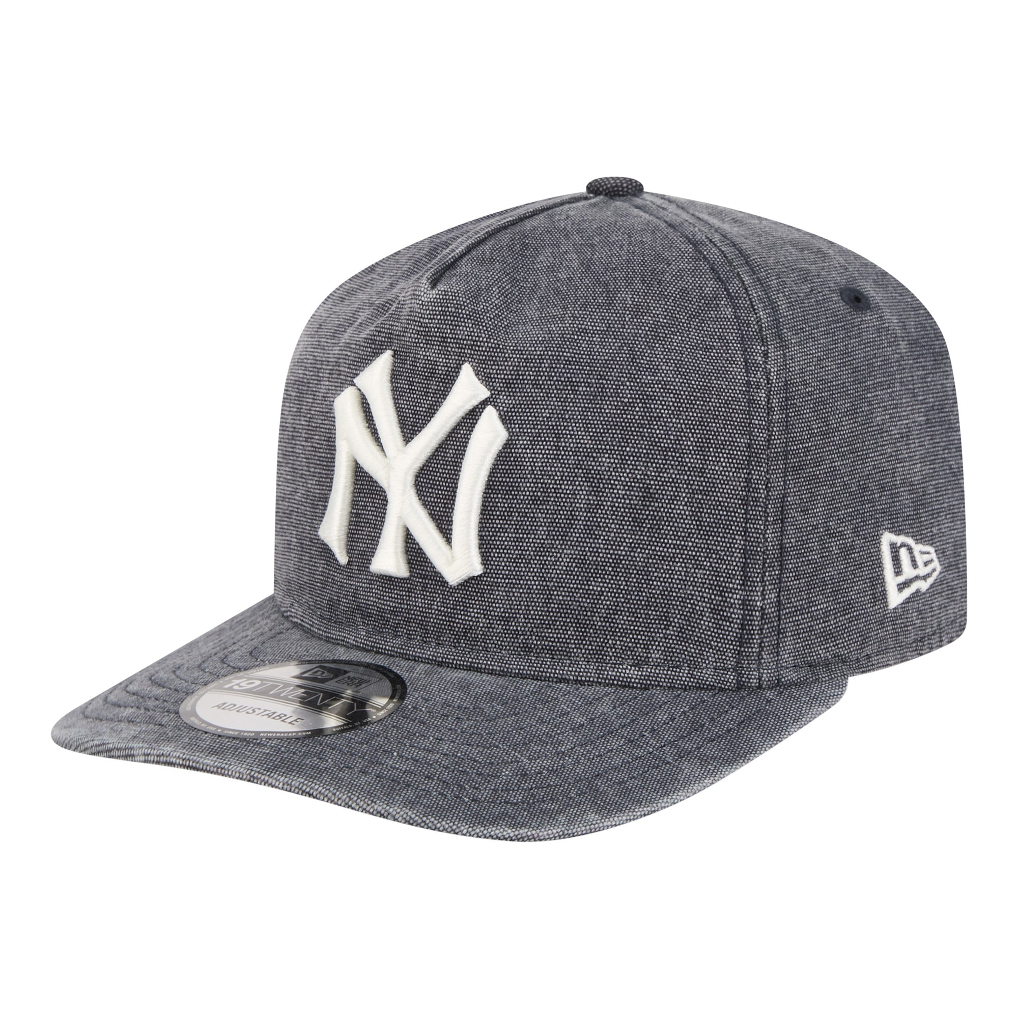 Men's New Era  Navy Heather New York Yankees Throwback Denim Classic 19TWENTY Adjustable Hat