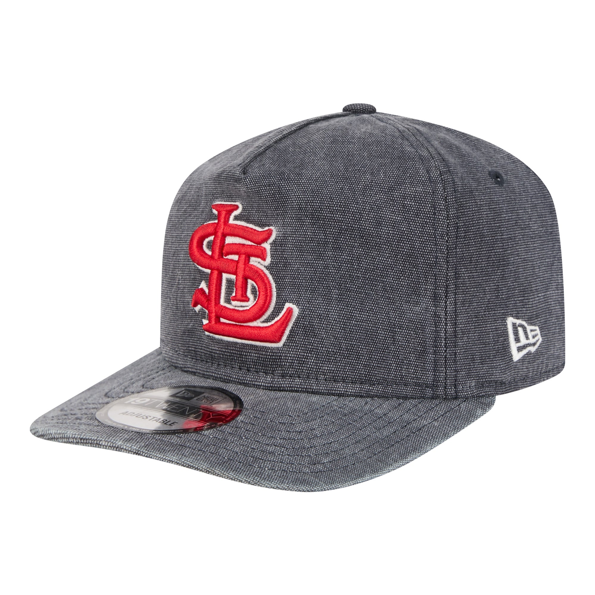 Men's New Era  Heather Gray St. Louis Cardinals Throwback Denim Classic 19TWENTY Adjustable Hat