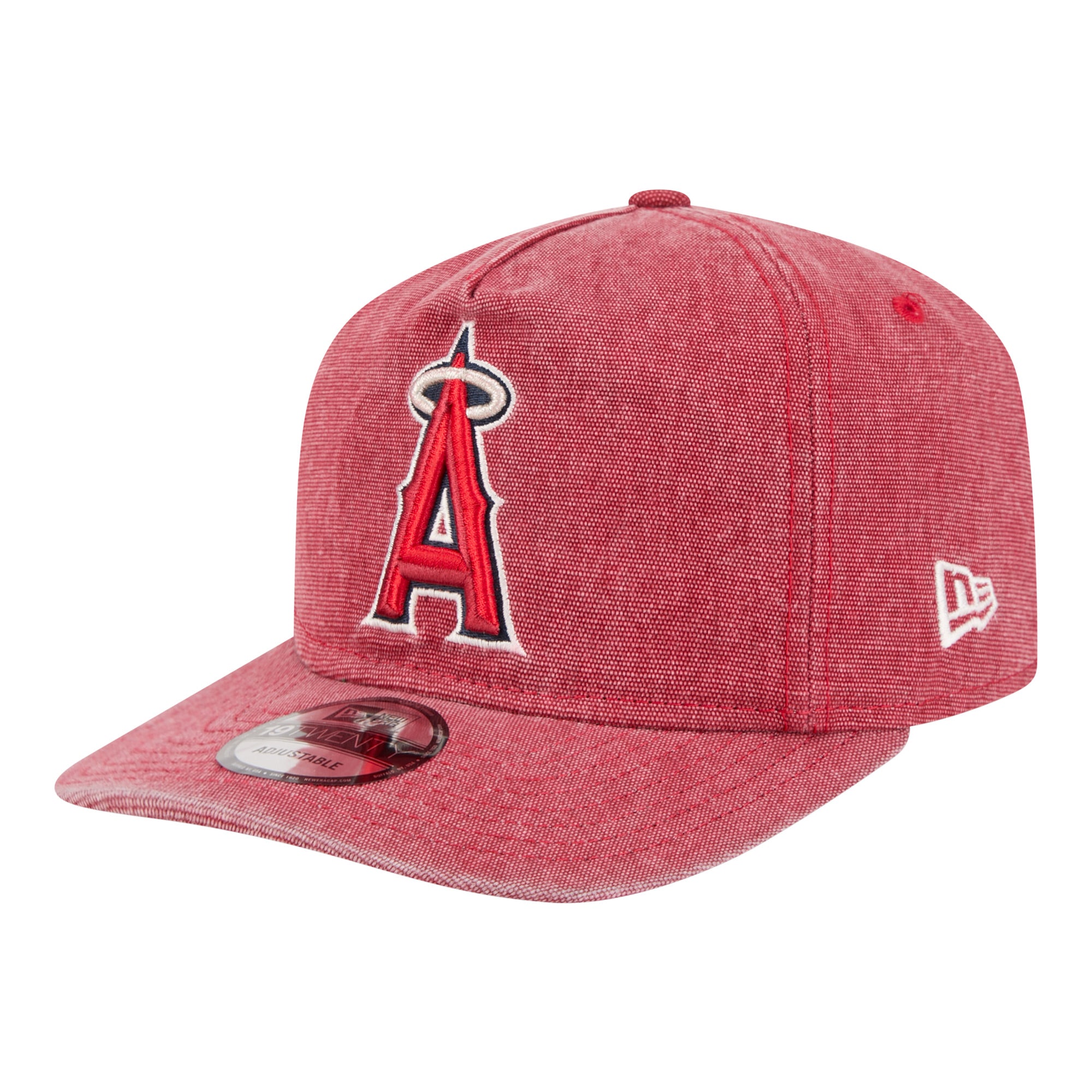 Men's New Era  Red Los Angeles Angels  Denim Classic 19TWENTY Adjustable Hat