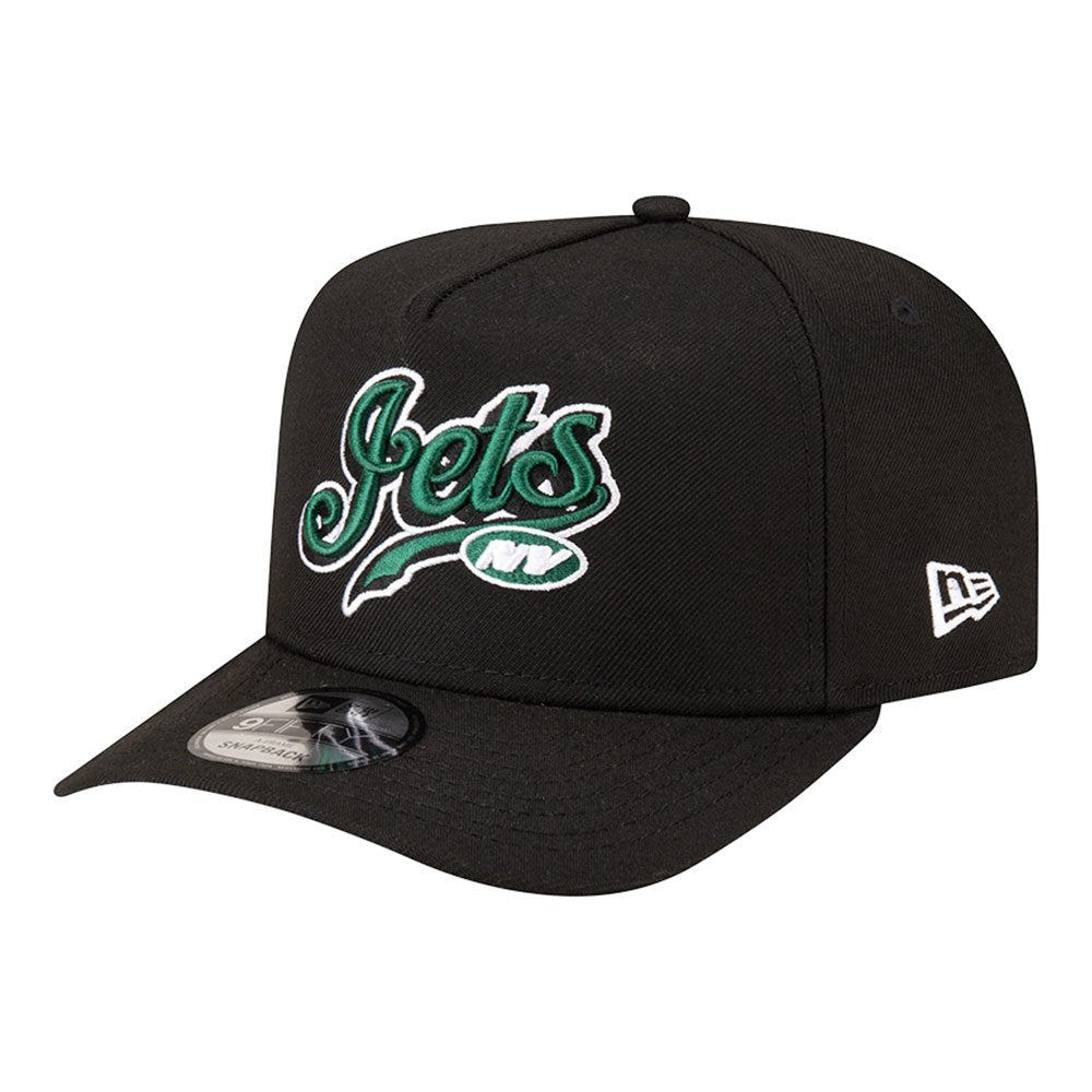 Men's New Era Born x Raised  Black New York Jets A-Frame 9FIFTY Snapback Hat