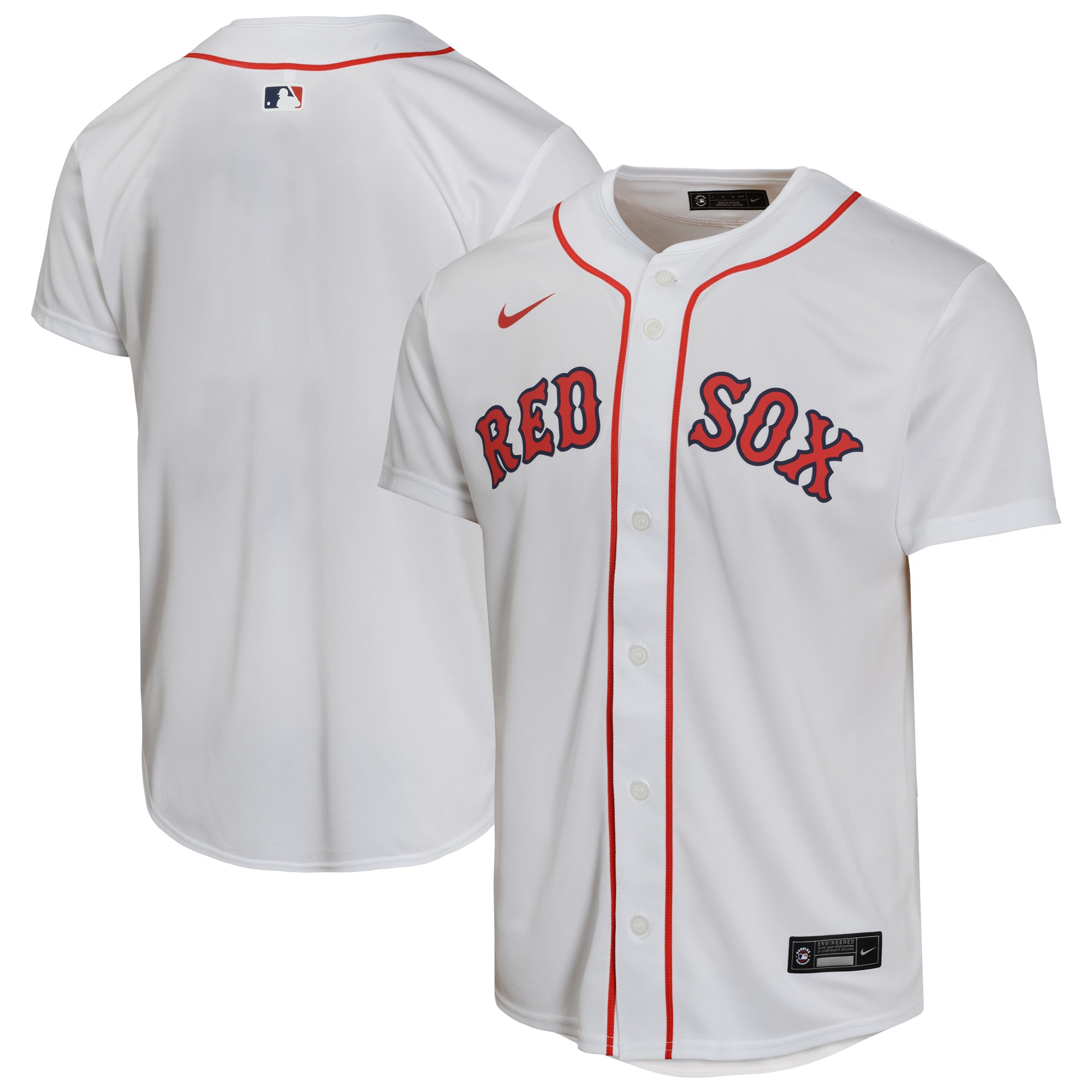 Youth Nike  White Boston Red Sox Home Game Jersey