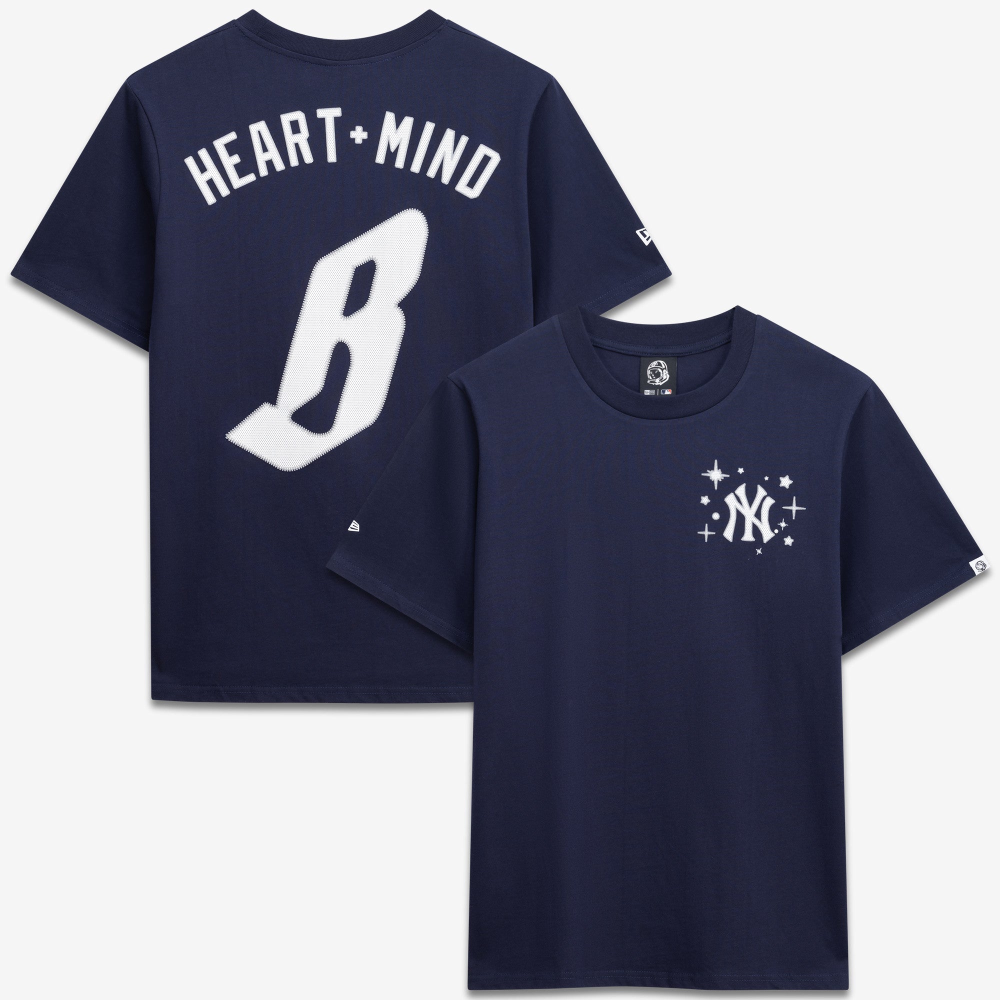 Men's New Era x Billionaire Boys Club Navy New York Yankees Adult Batter T-Shirt