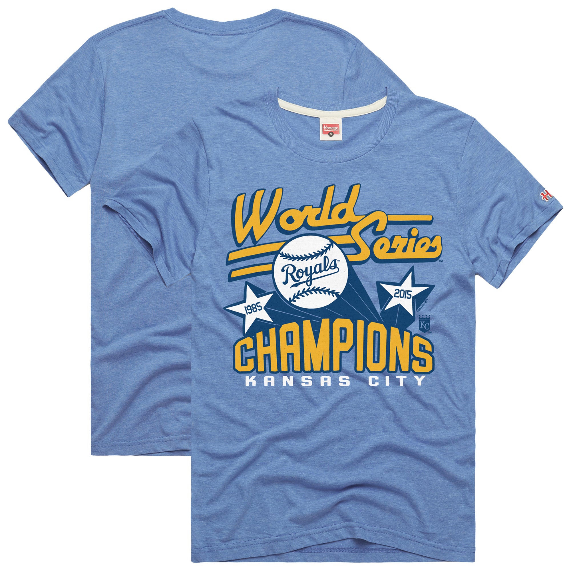 Men's Homage Light Blue Kansas City Royals Hyper Local Refresh T-Shirt