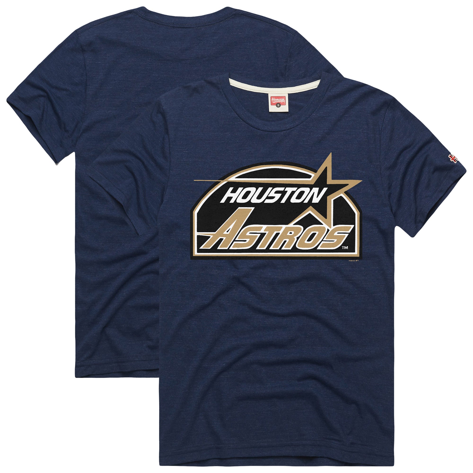 Men's Homage Navy Houston Astros Hyper Local Refresh T-Shirt