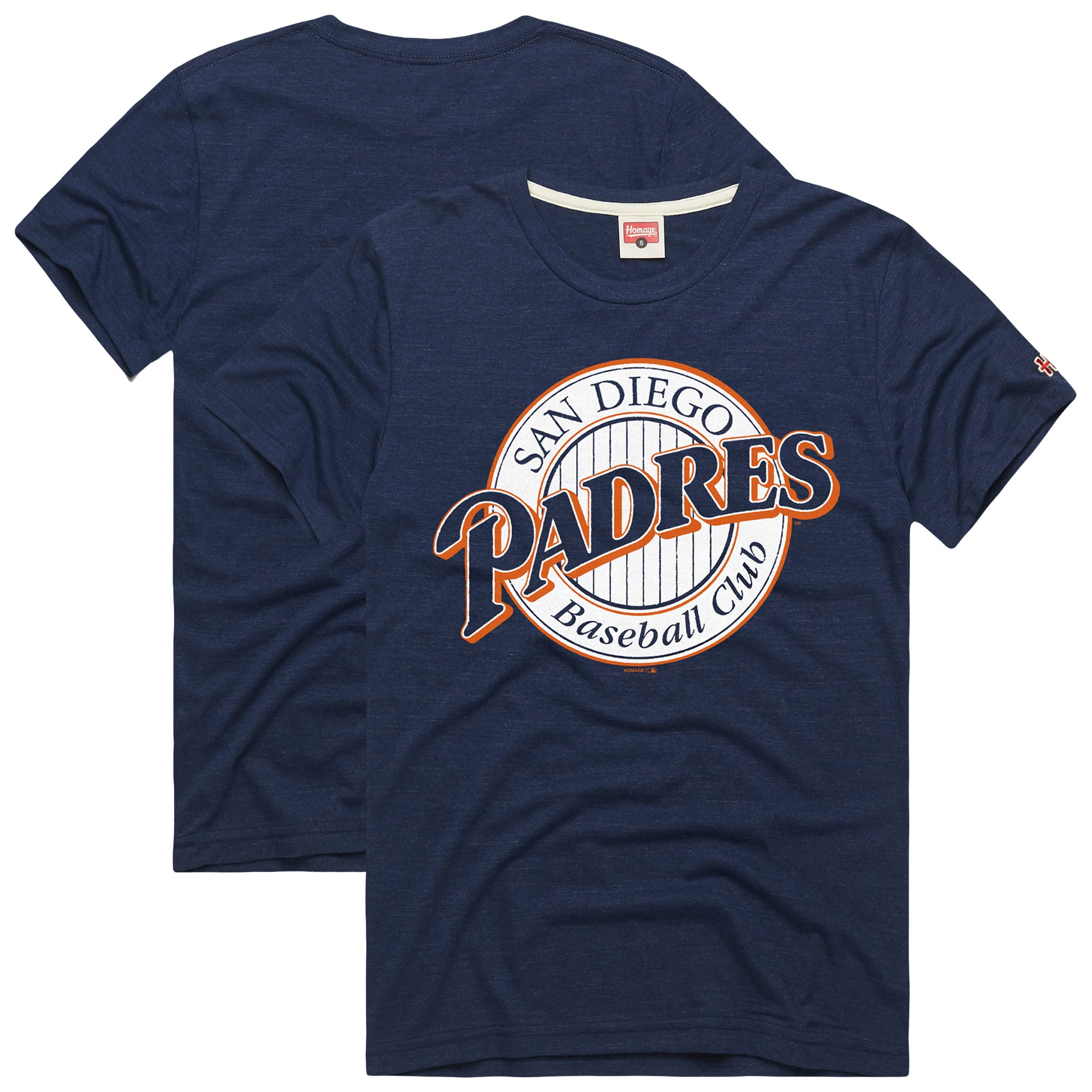 Men's Homage Navy San Diego Padres Hyper Local Refresh Tri-Blend T-Shirt