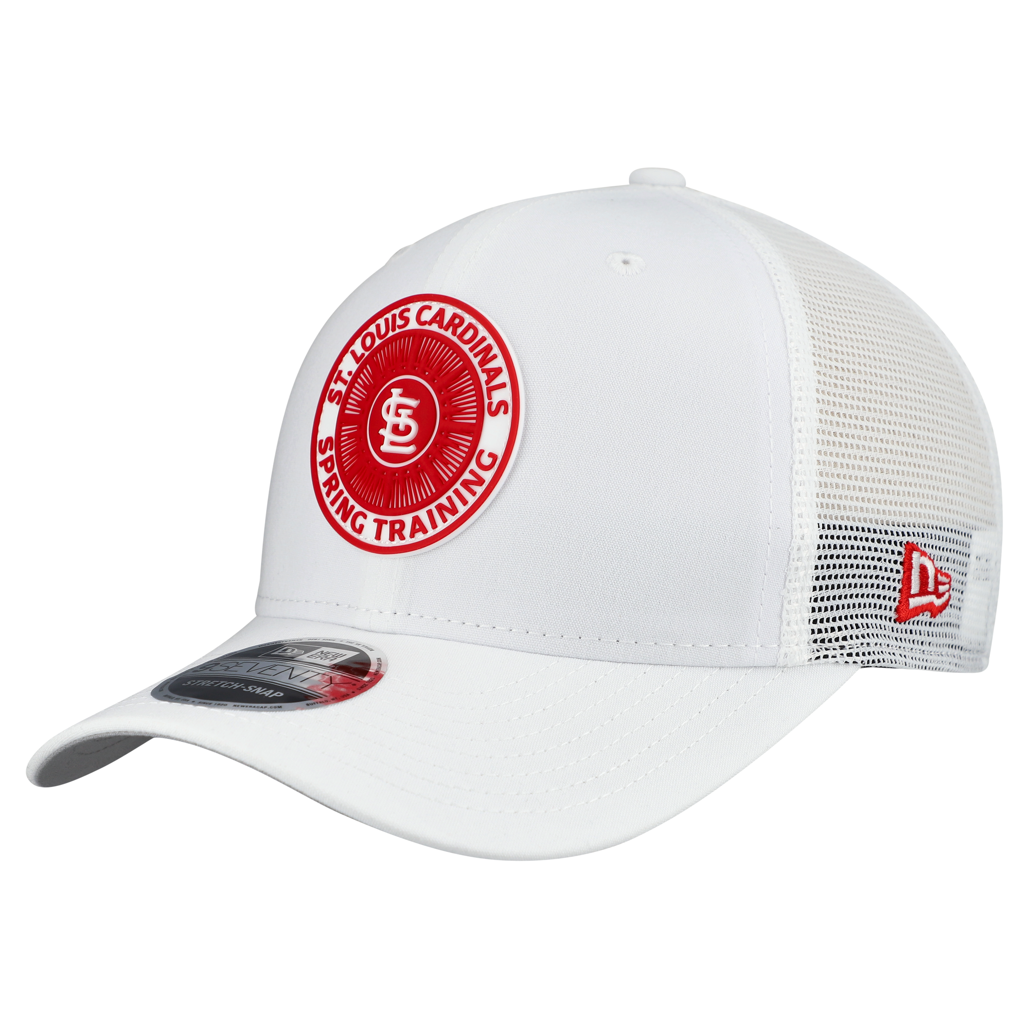 Men's New Era  White St. Louis Cardinals 2026 Spring Training Fan Pack 9SEVENTY Adjustable Trucker Hat