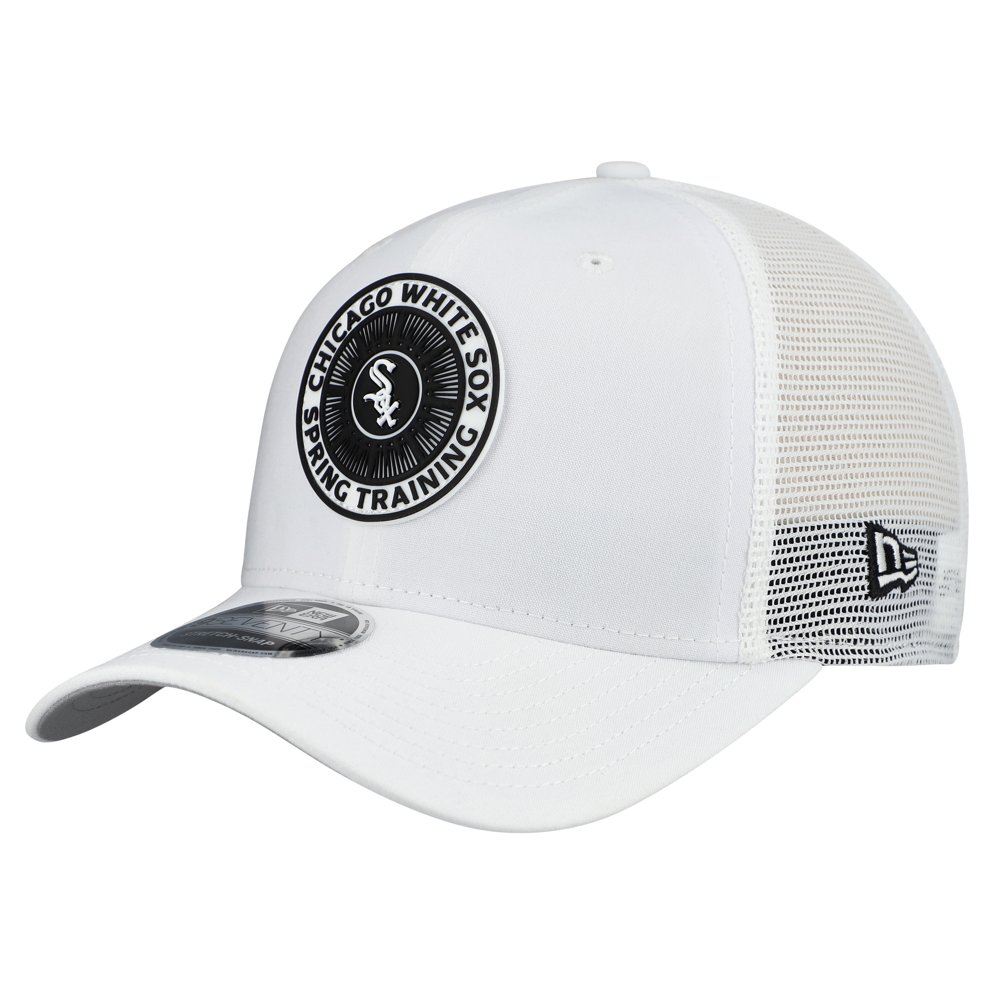 Men's New Era  White Chicago White Sox 2026 Spring Training Fan Pack 9SEVENTY Adjustable Trucker Hat