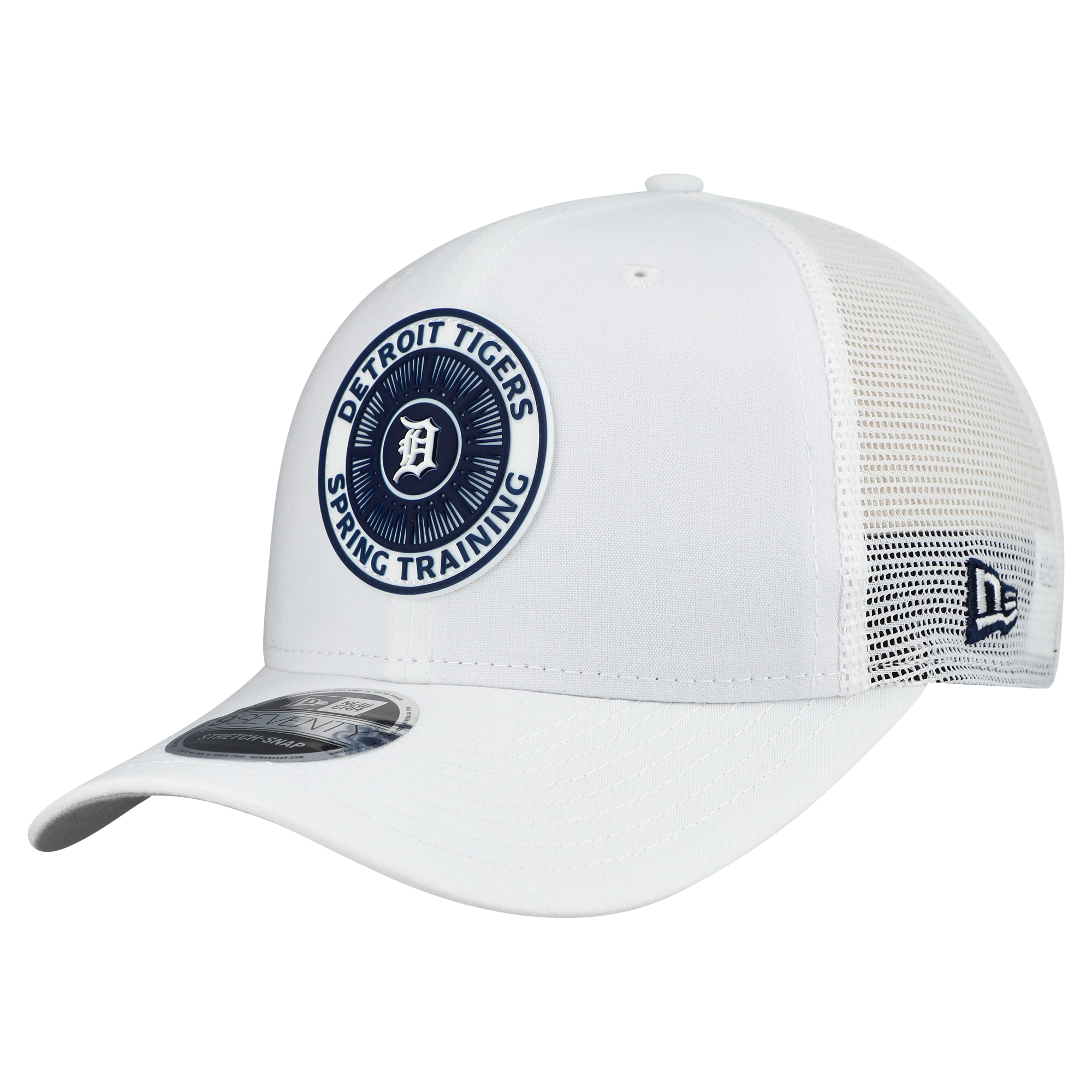 Men's New Era  White Detroit Tigers 2026 Spring Training Fan Pack 9SEVENTY Adjustable Trucker Hat