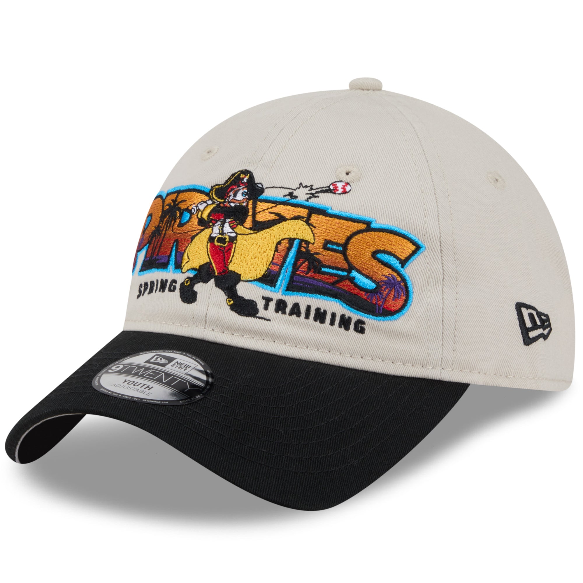 Youth New Era  Stone/Black Pittsburgh Pirates 2026 Spring Training Fan Pack Batter 9TWENTY Adjustable Hat