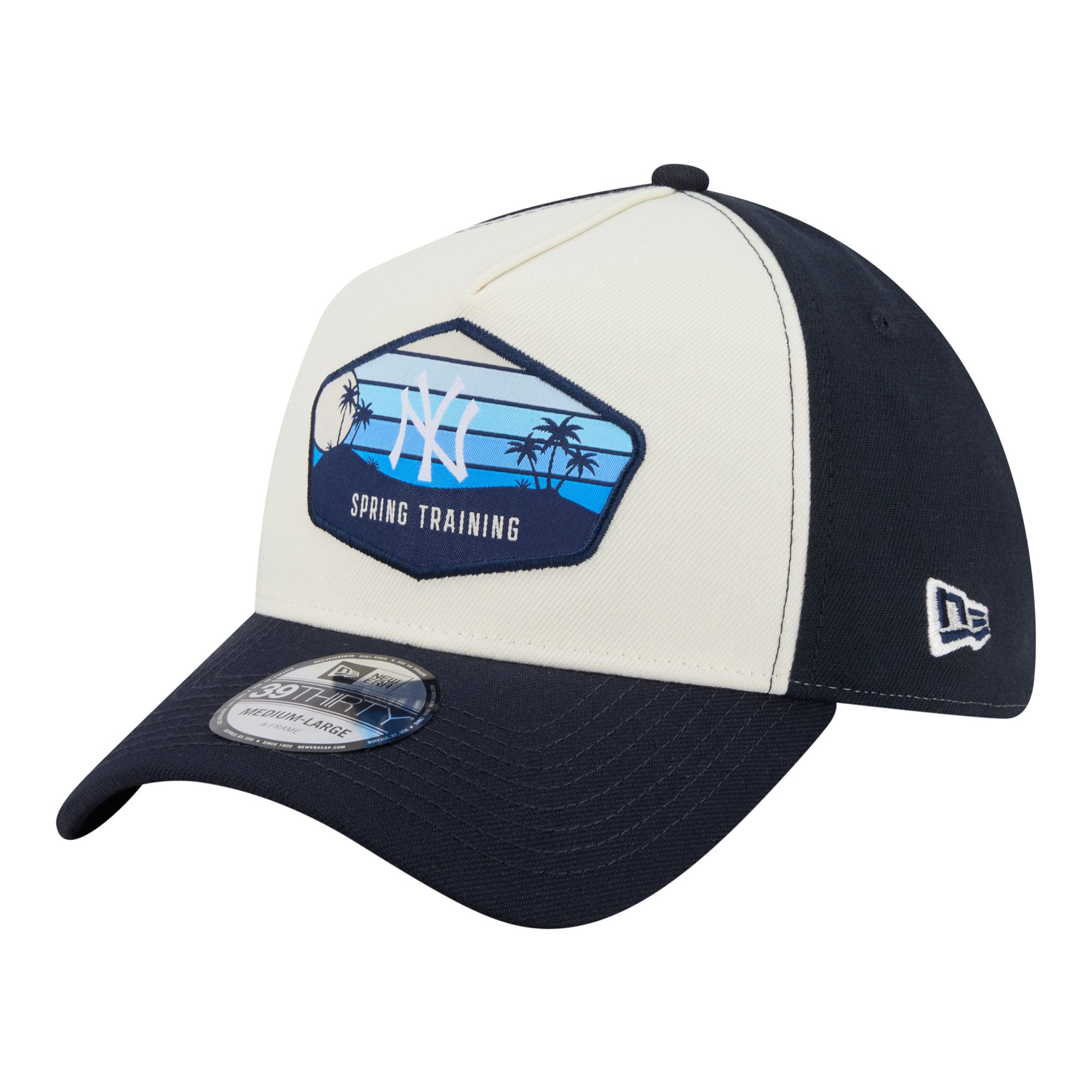 Men's New Era  Stone New York Yankees 2026 Spring Training Fan Pack Gradient 39THIRTY Flex Hat