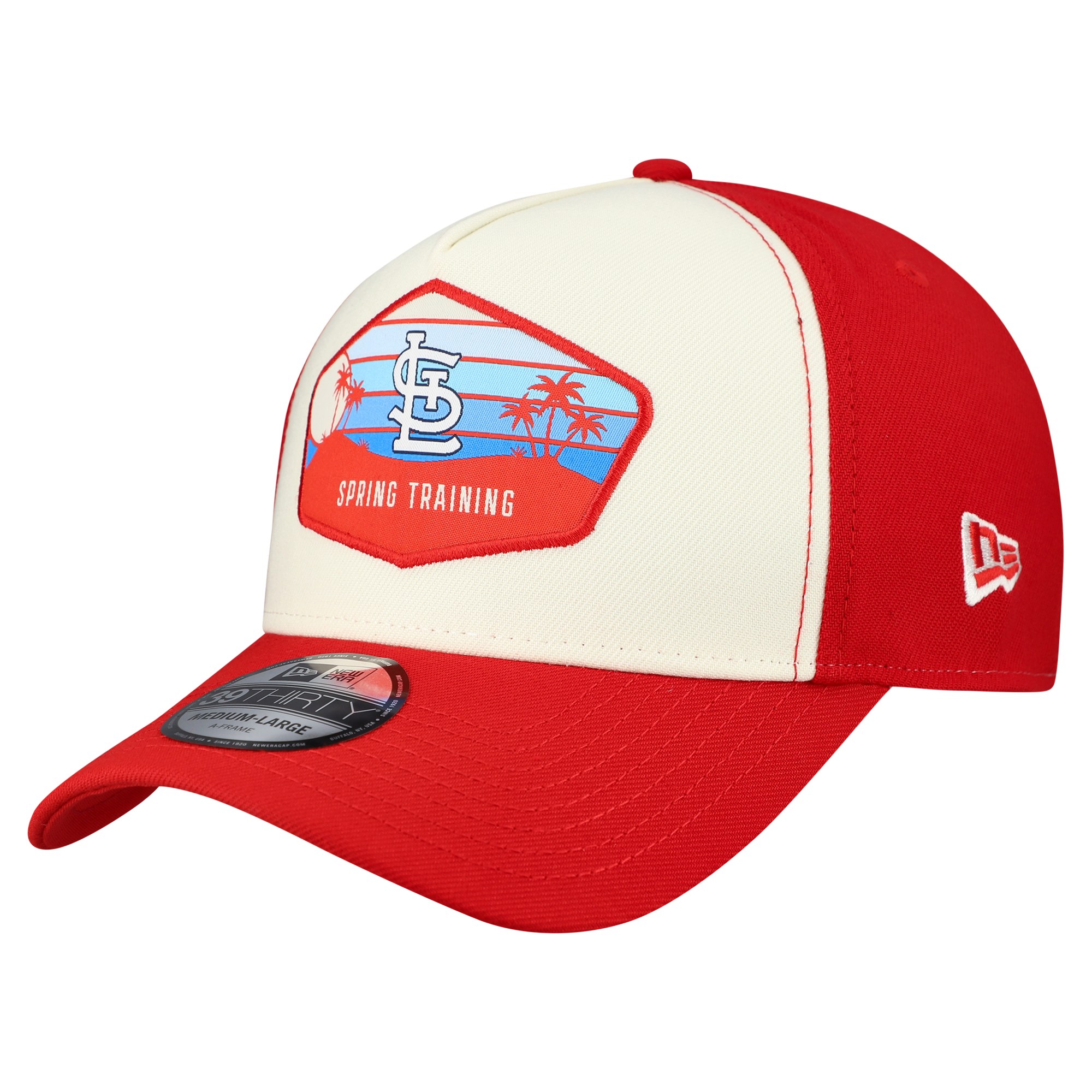 Men's New Era  Stone St. Louis Cardinals 2026 Spring Training Fan Pack Gradient 39THIRTY Flex Hat